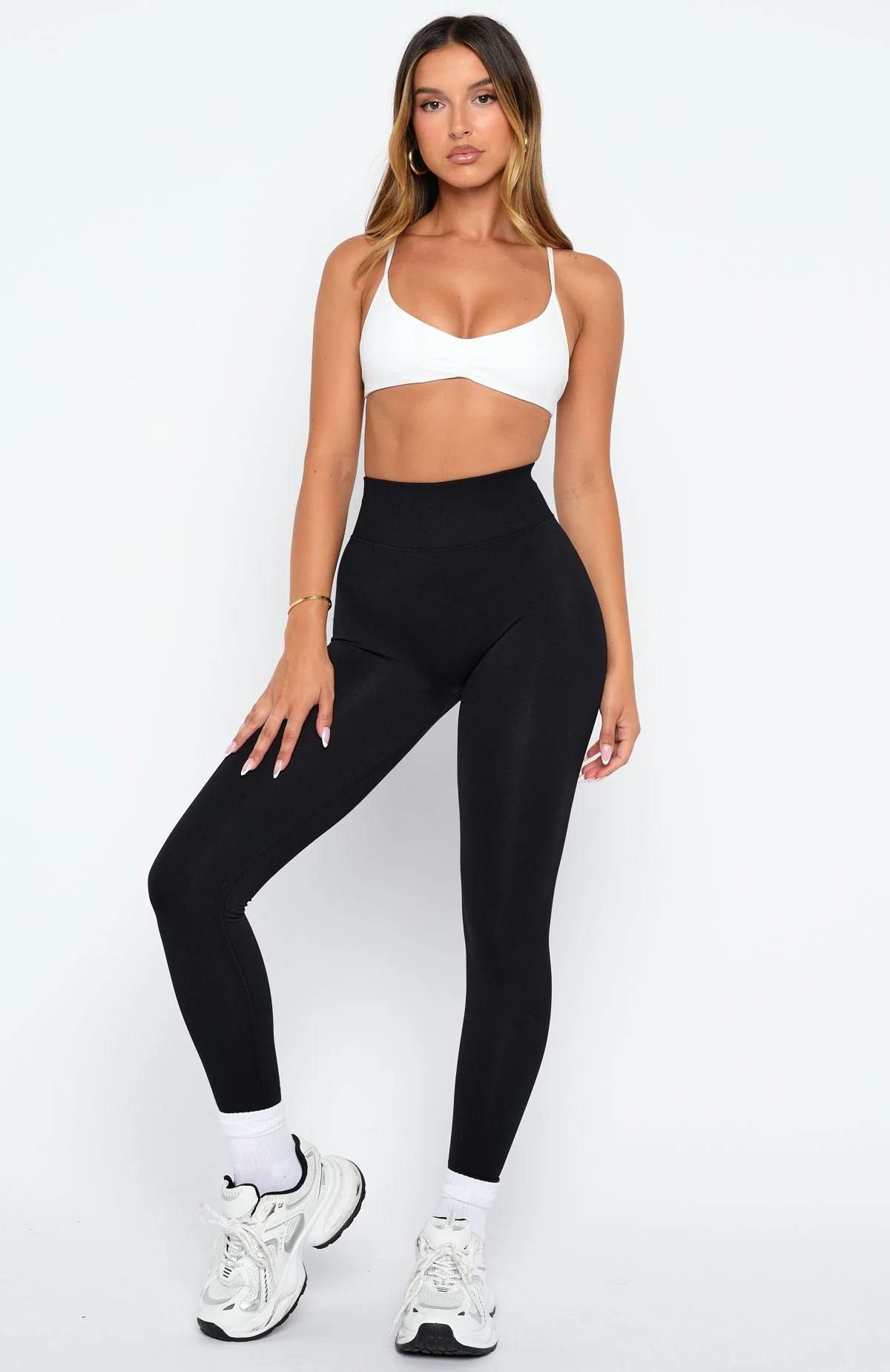 Rush Seamless Sports Bra White