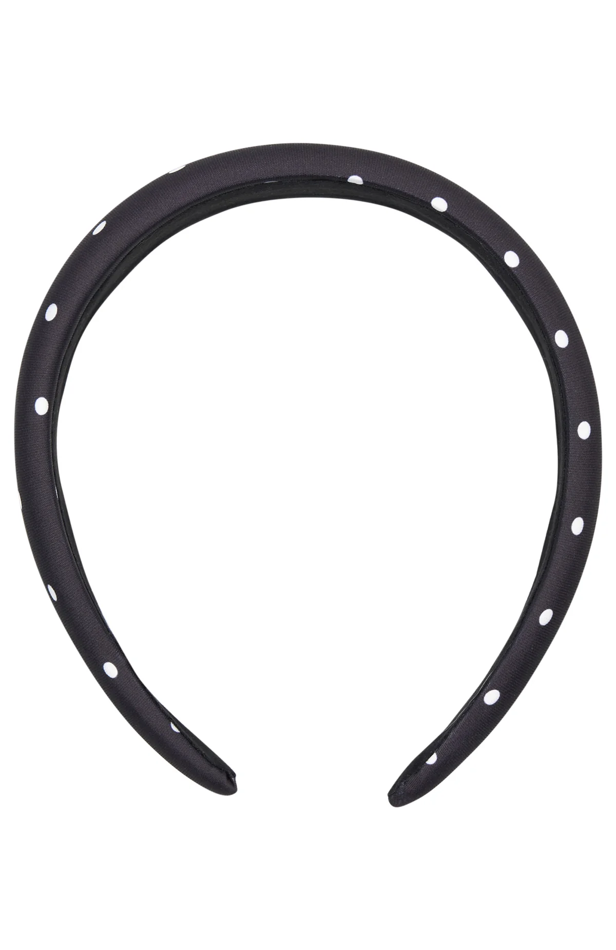 Brantley Headband Black Polka Dot
