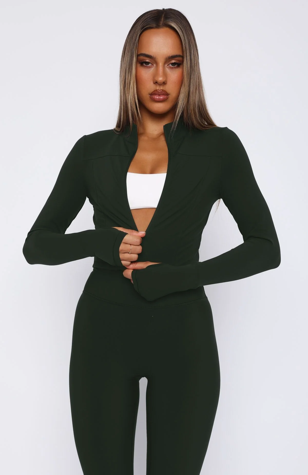 Times Up Crop Jacket Forest