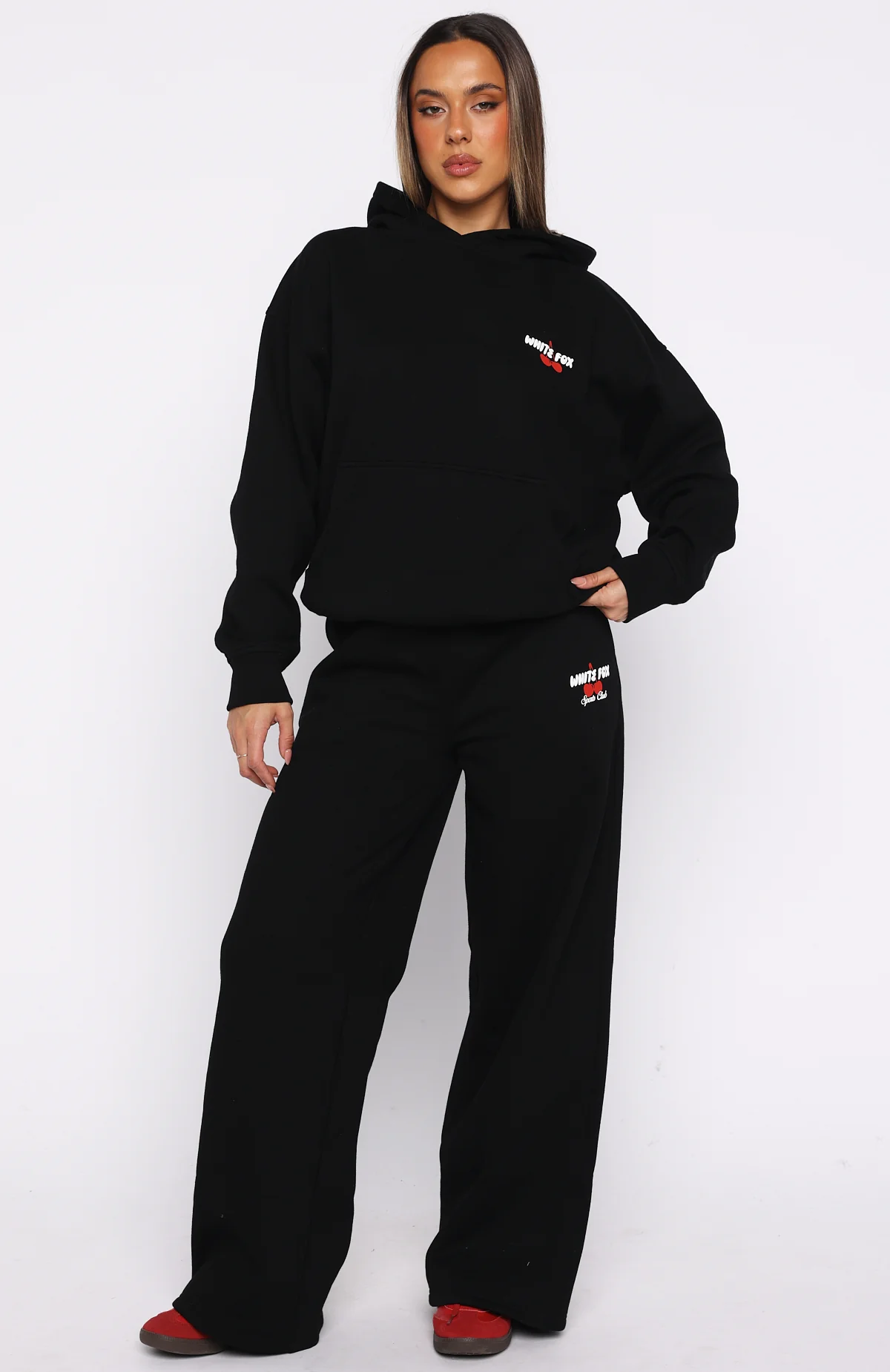 Club 14 Cassie Boxy Hoodie Black