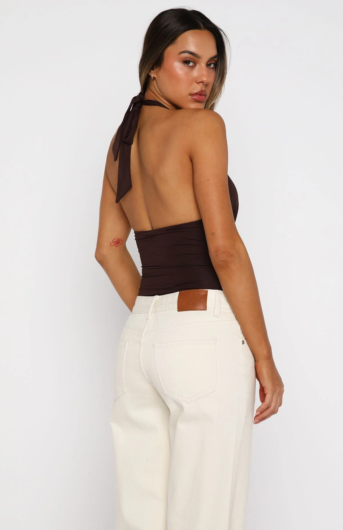 New Horizons Halter Bodysuit Espresso