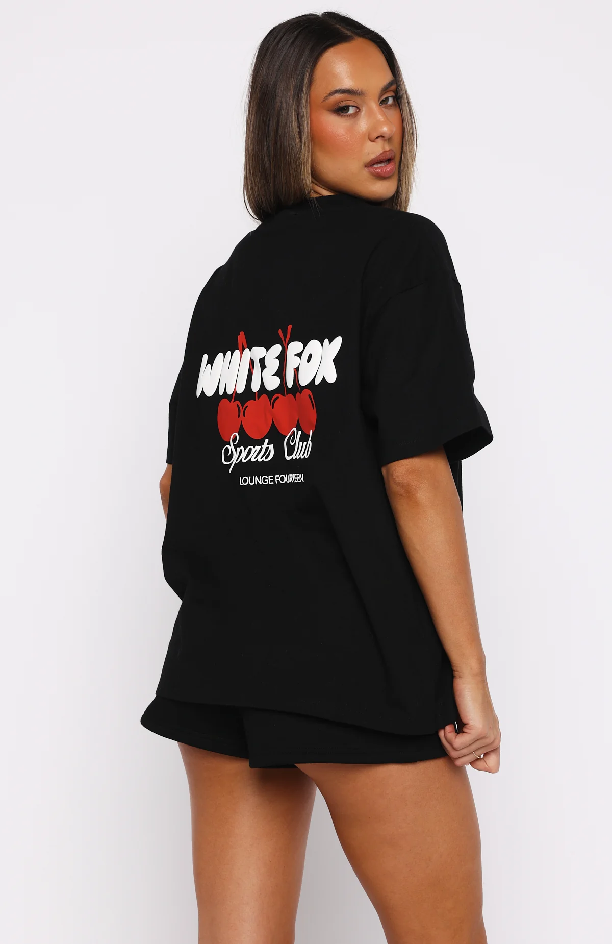 Club 14 Cassie Oversized Tee Black