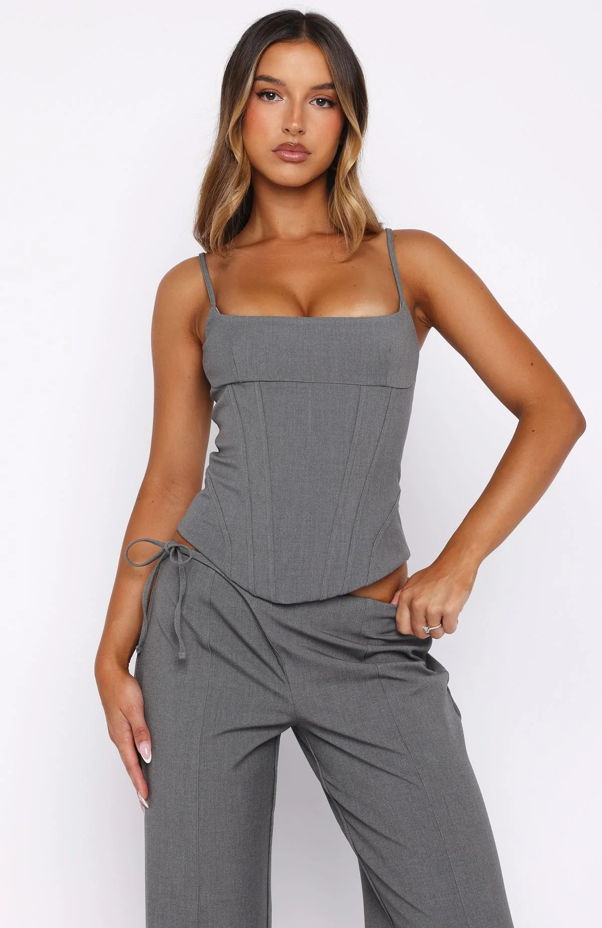 Heartfelt Moments Bustier Grey