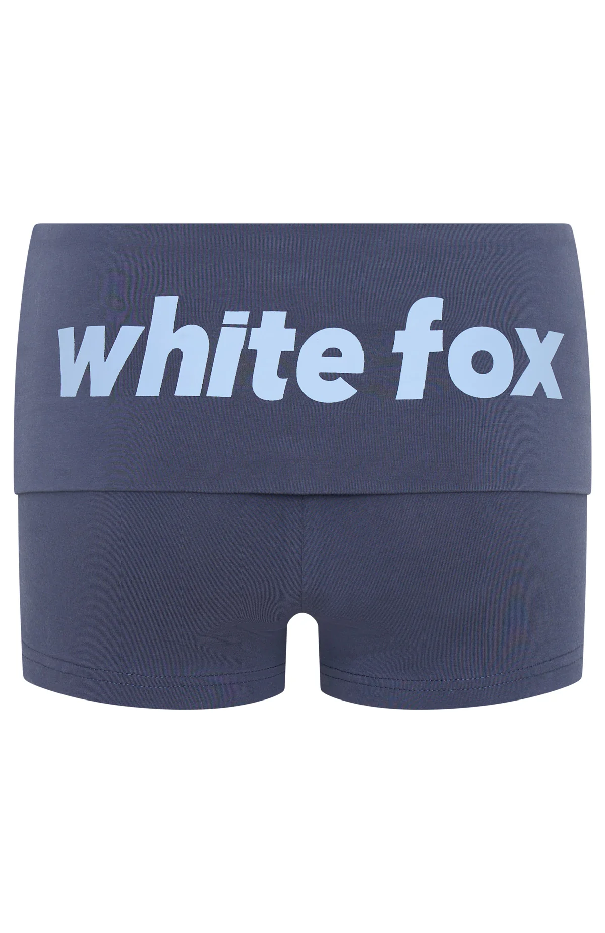 From The Archives Gigi Fold Over Booty Shorts Navy