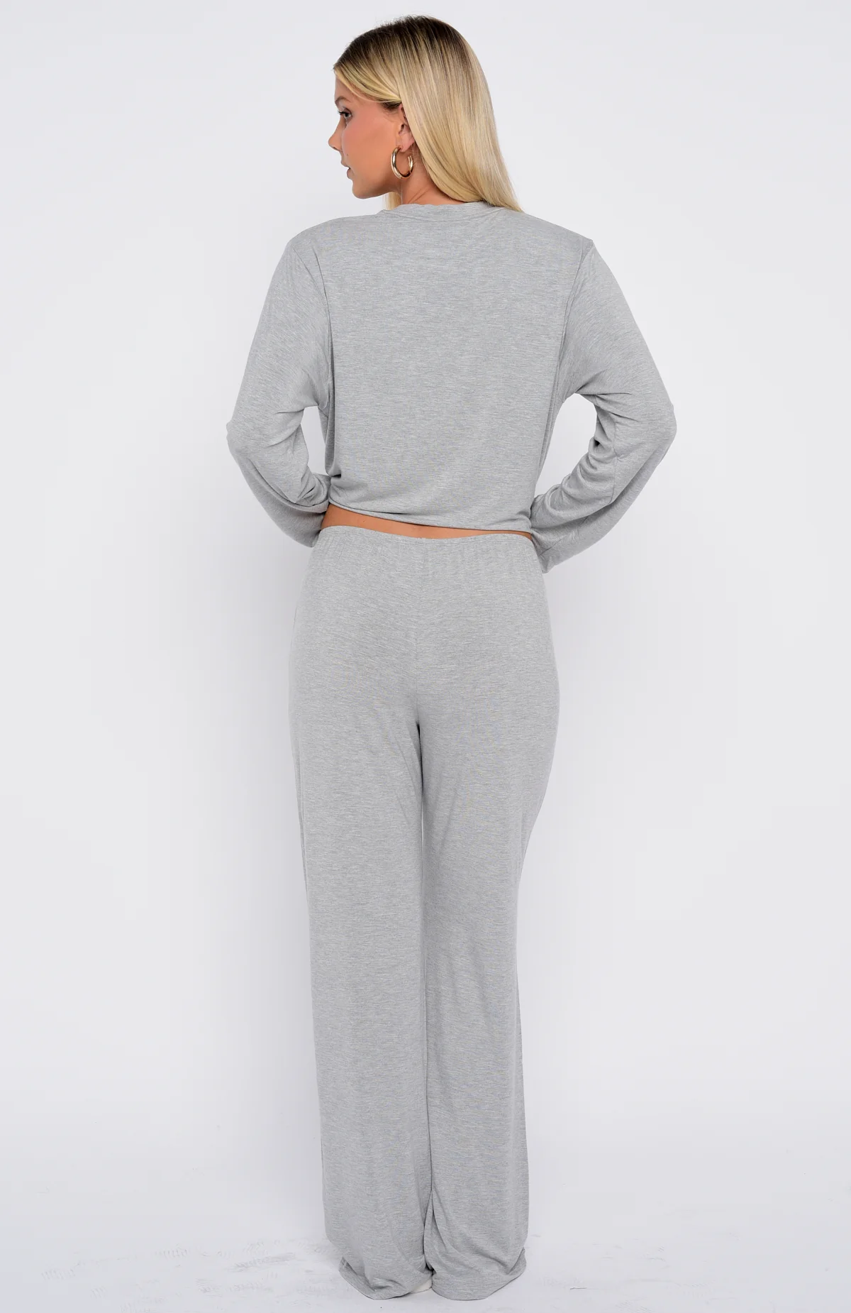 Slow Life Pyjama Pants Grey Marle
