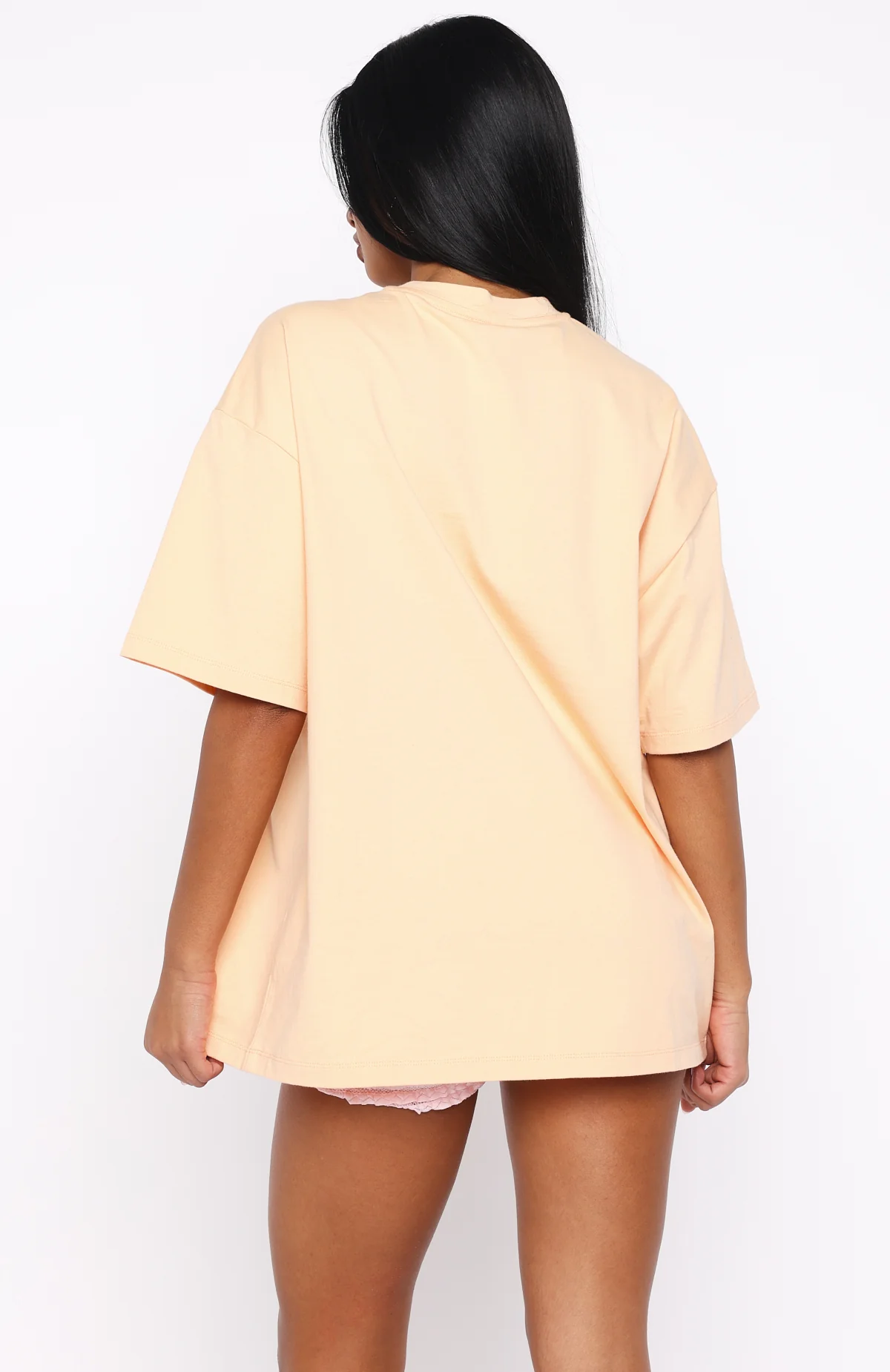 In With The New Oversized Tee Peach
