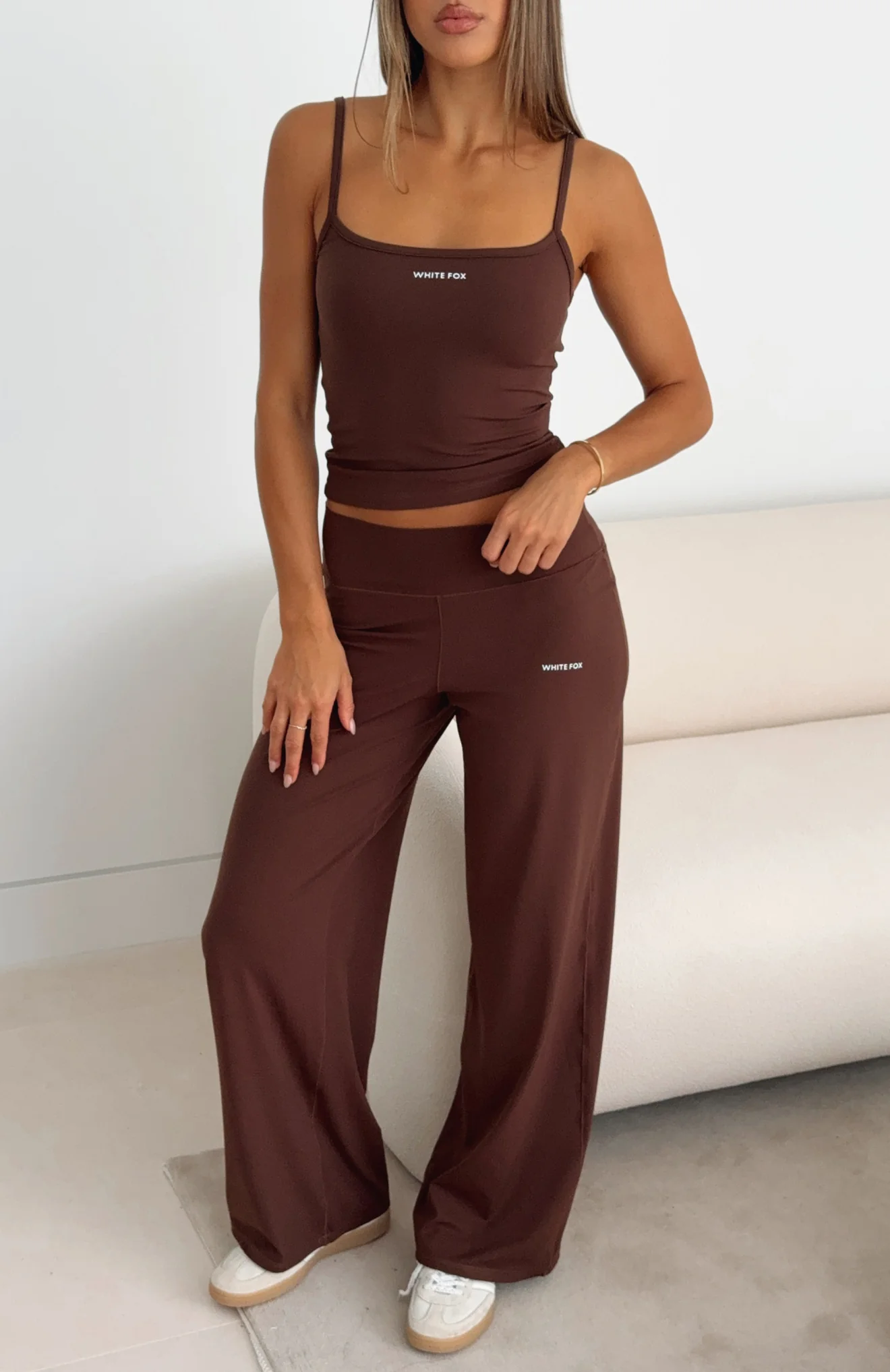 Core Strengths Wide Leg Pants Chocolate
