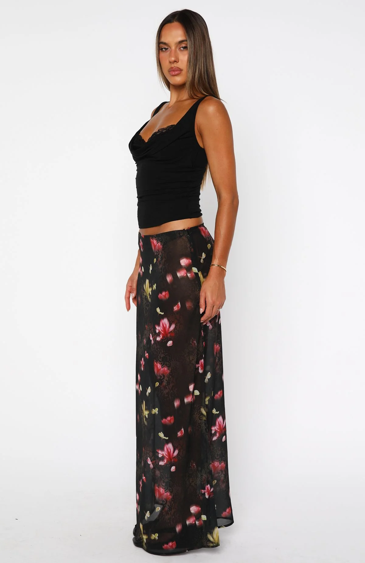 Sunday Strolls Maxi Skirt Lace And Bloom
