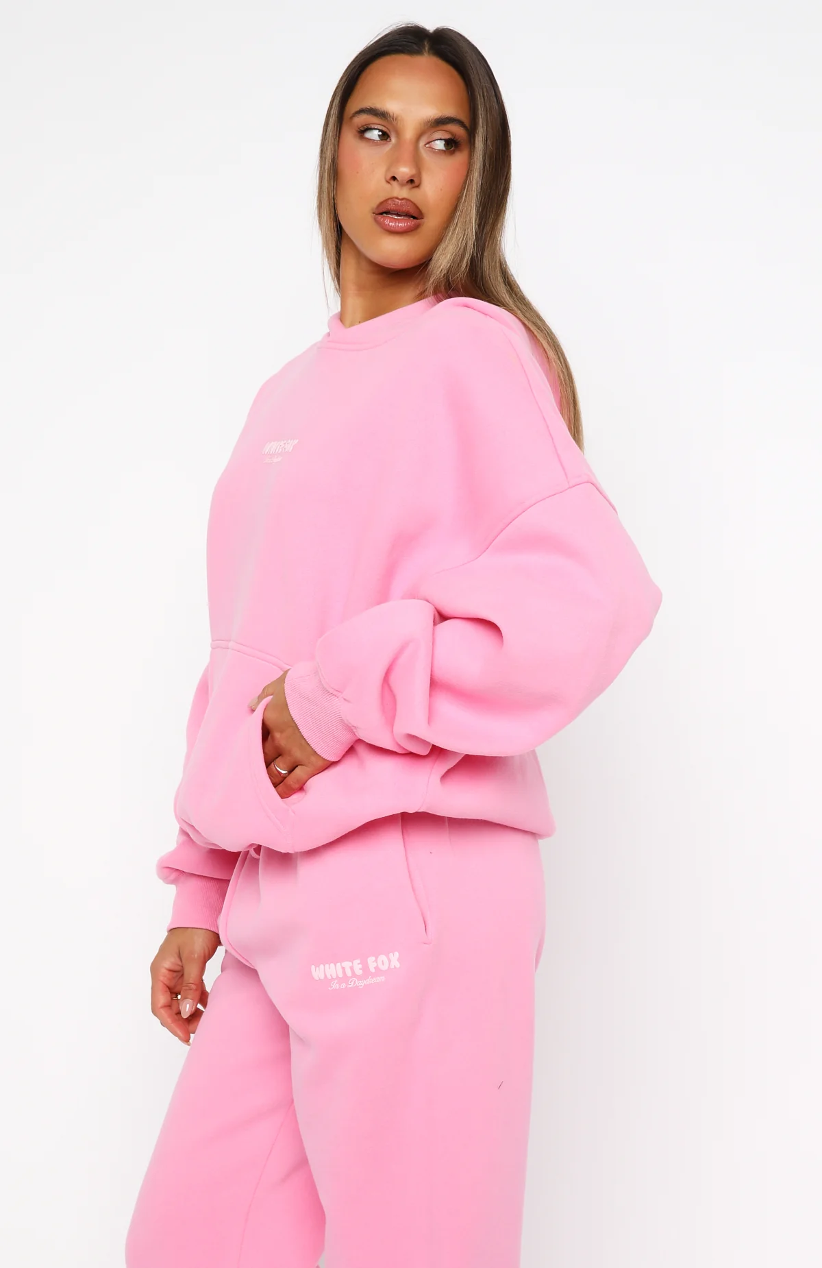 Daydreamers Nadia Oversized Hoodie Bubblegum