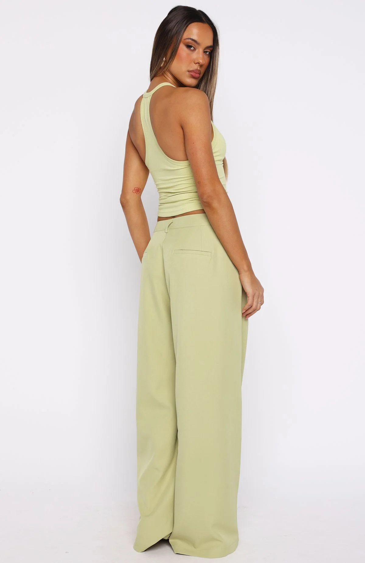 Figuring Out Feelings Pants Chartreuse