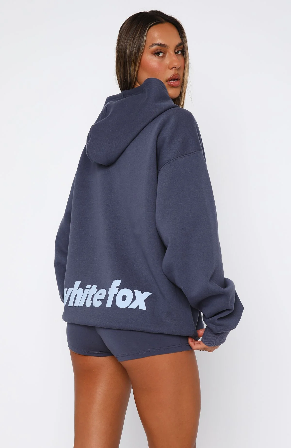 From The Archives Charli Zip Front Hoodie Navy