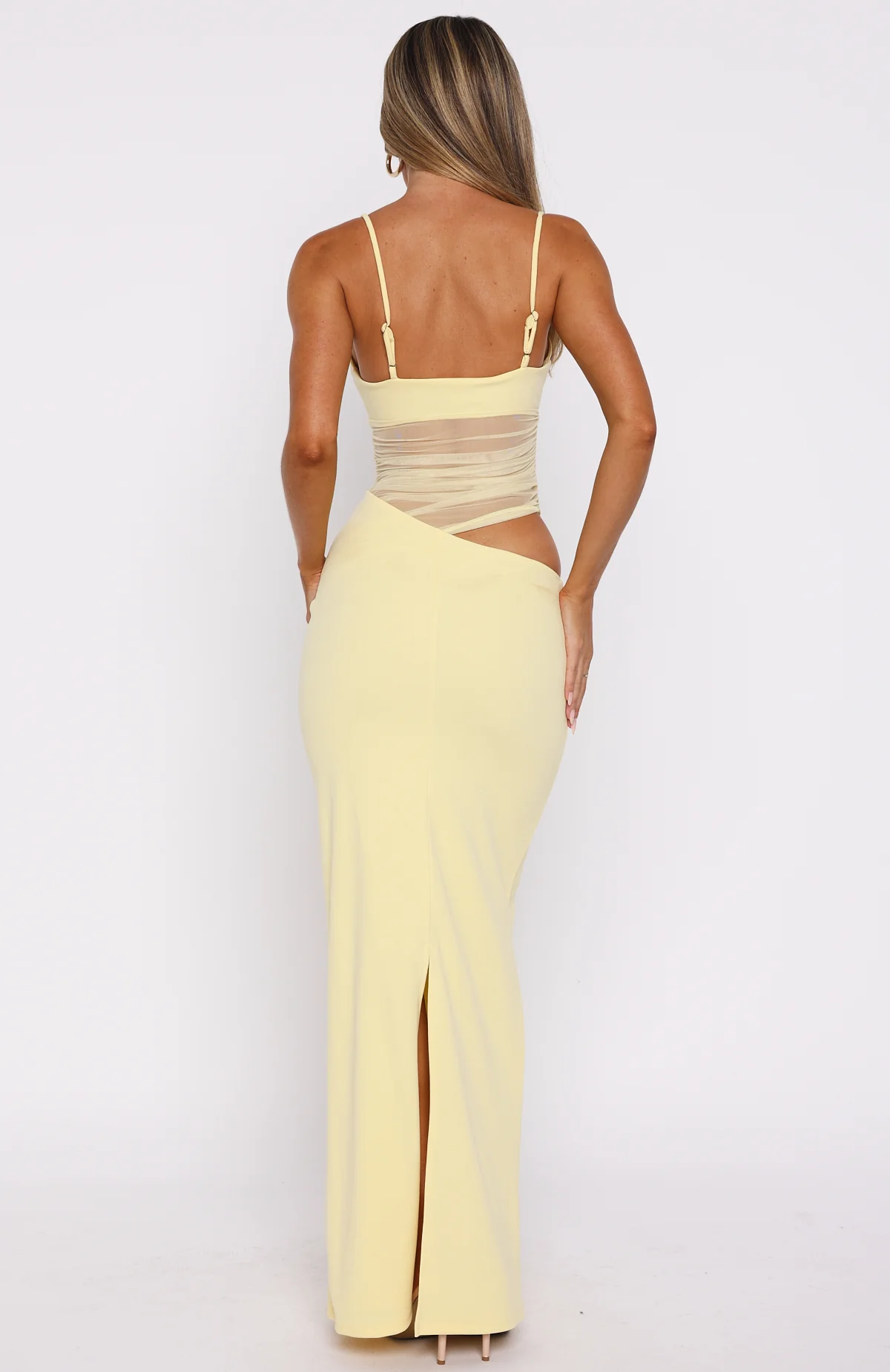 Call Me Up Maxi Dress Lemon