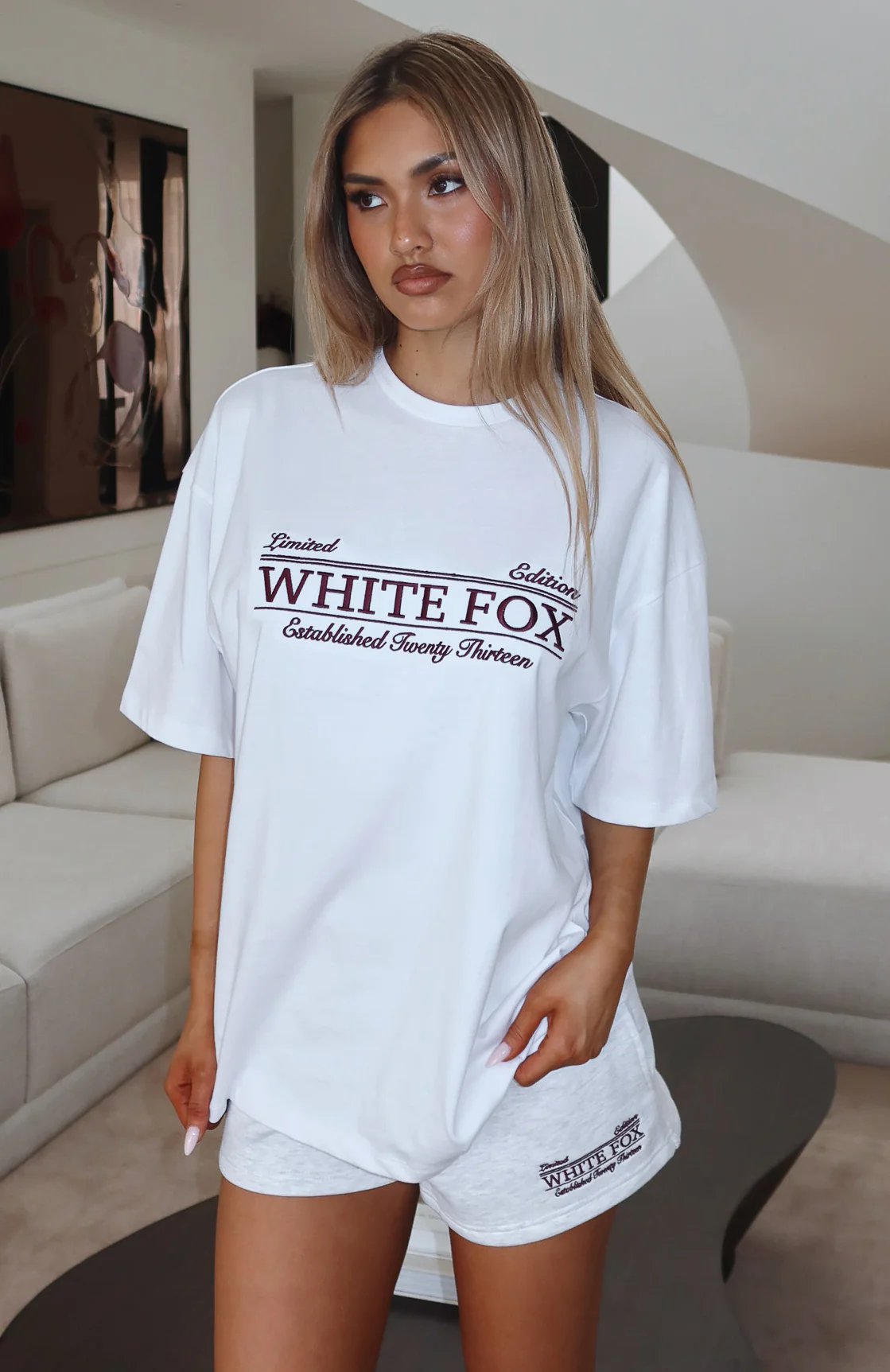 Standing My Ground Oversized Tee White