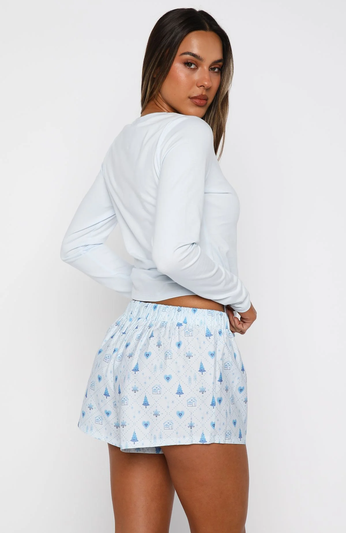 Baby It's Cold Outside Pyjama Shorts Morning Frost