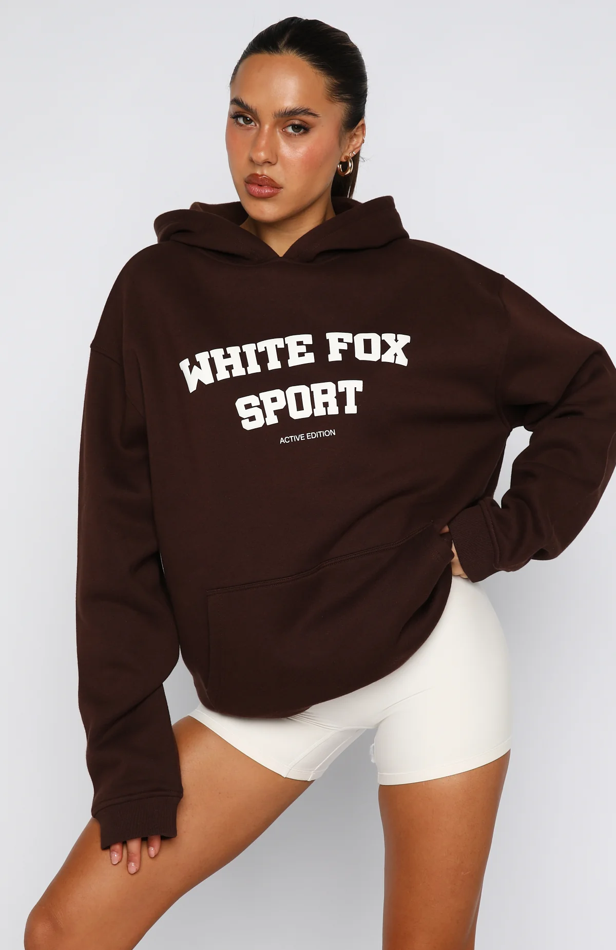 Winning Team Oversized Hoodie Chocolate