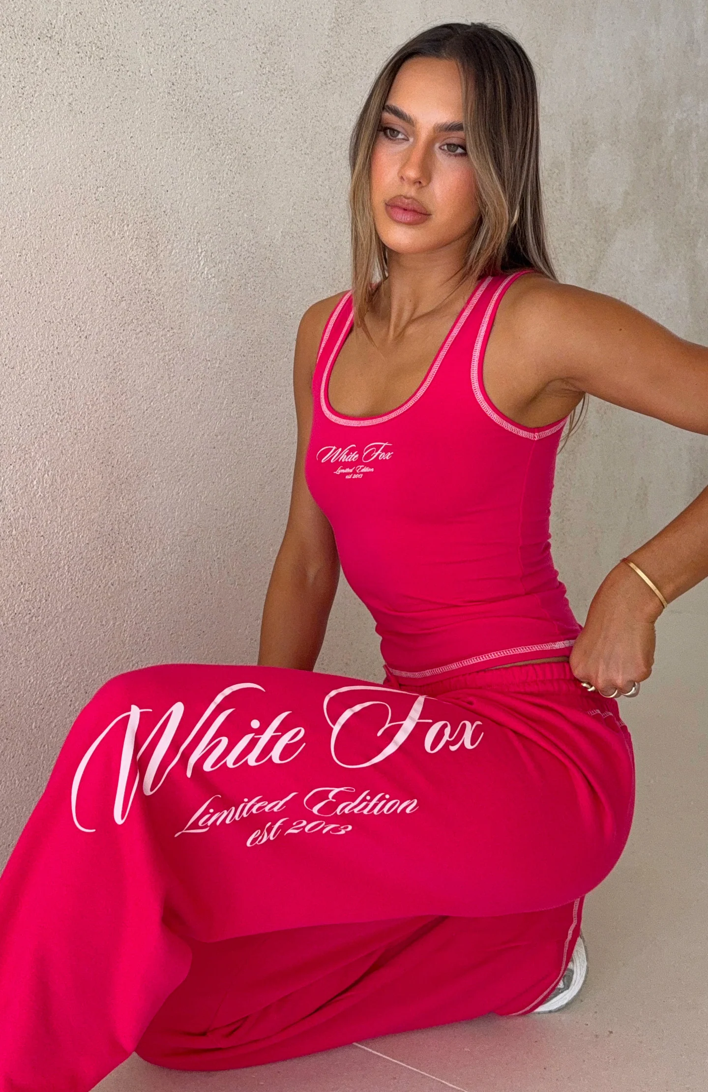 Don't Need Anyone Track Pants Pink