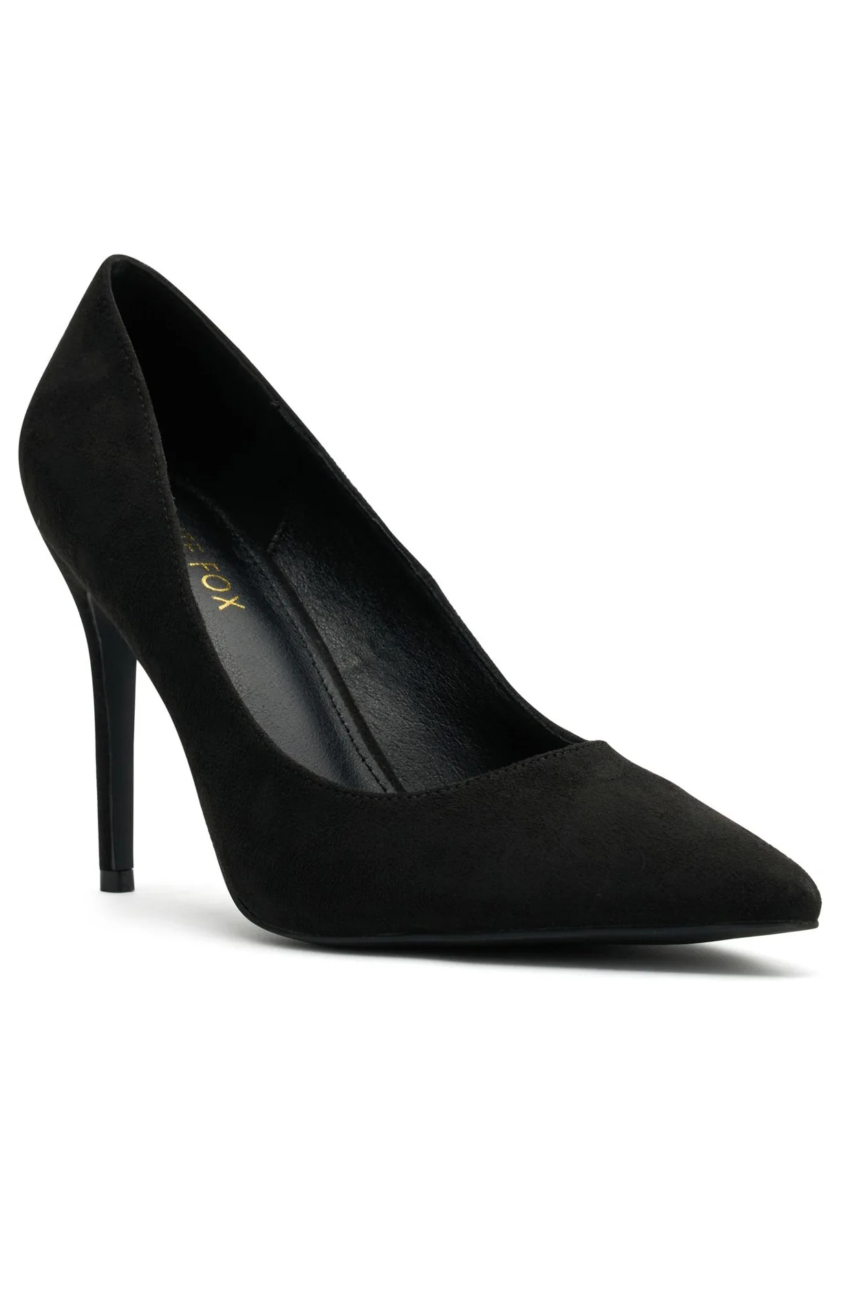 Alara Heels Black Faux Suede