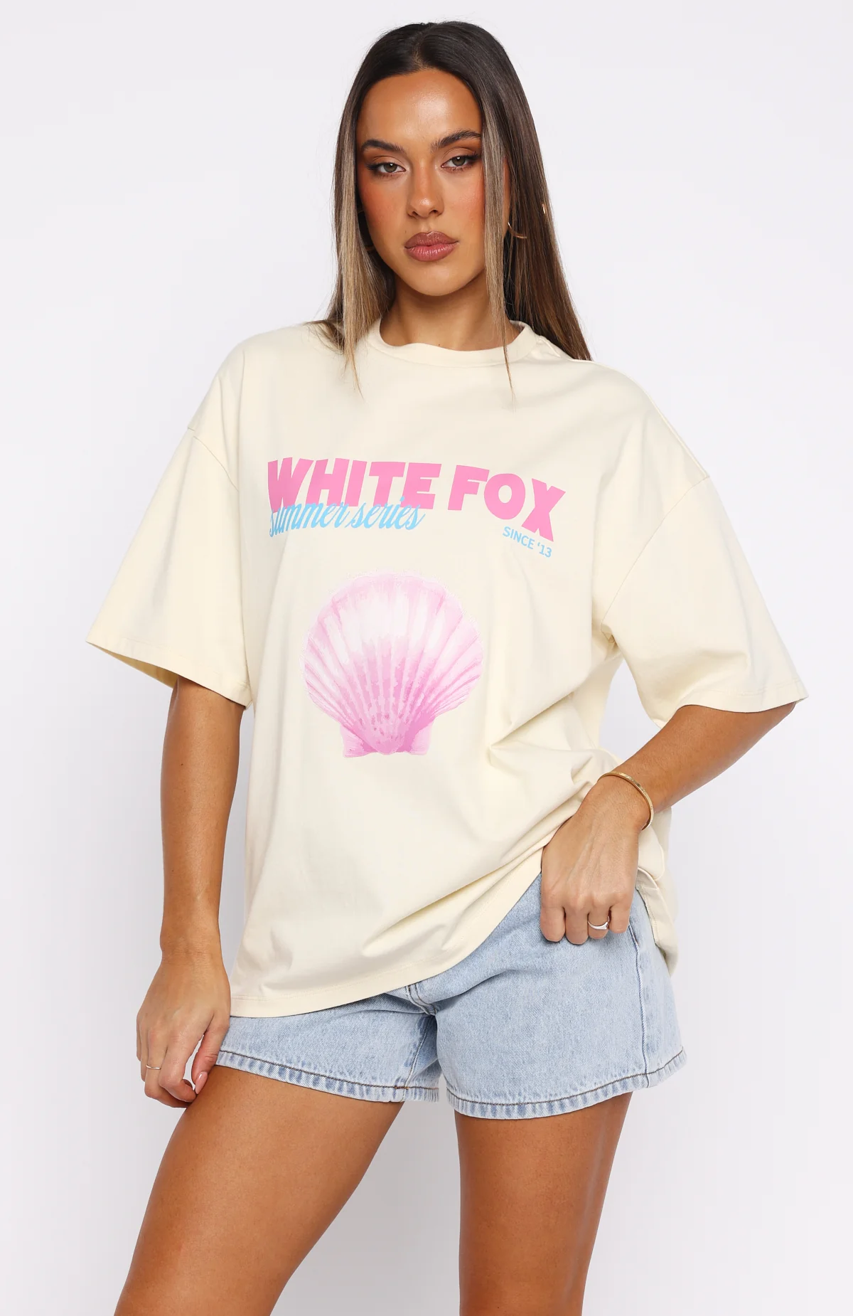 The Heart Doesn't Lie Oversized Tee Cream