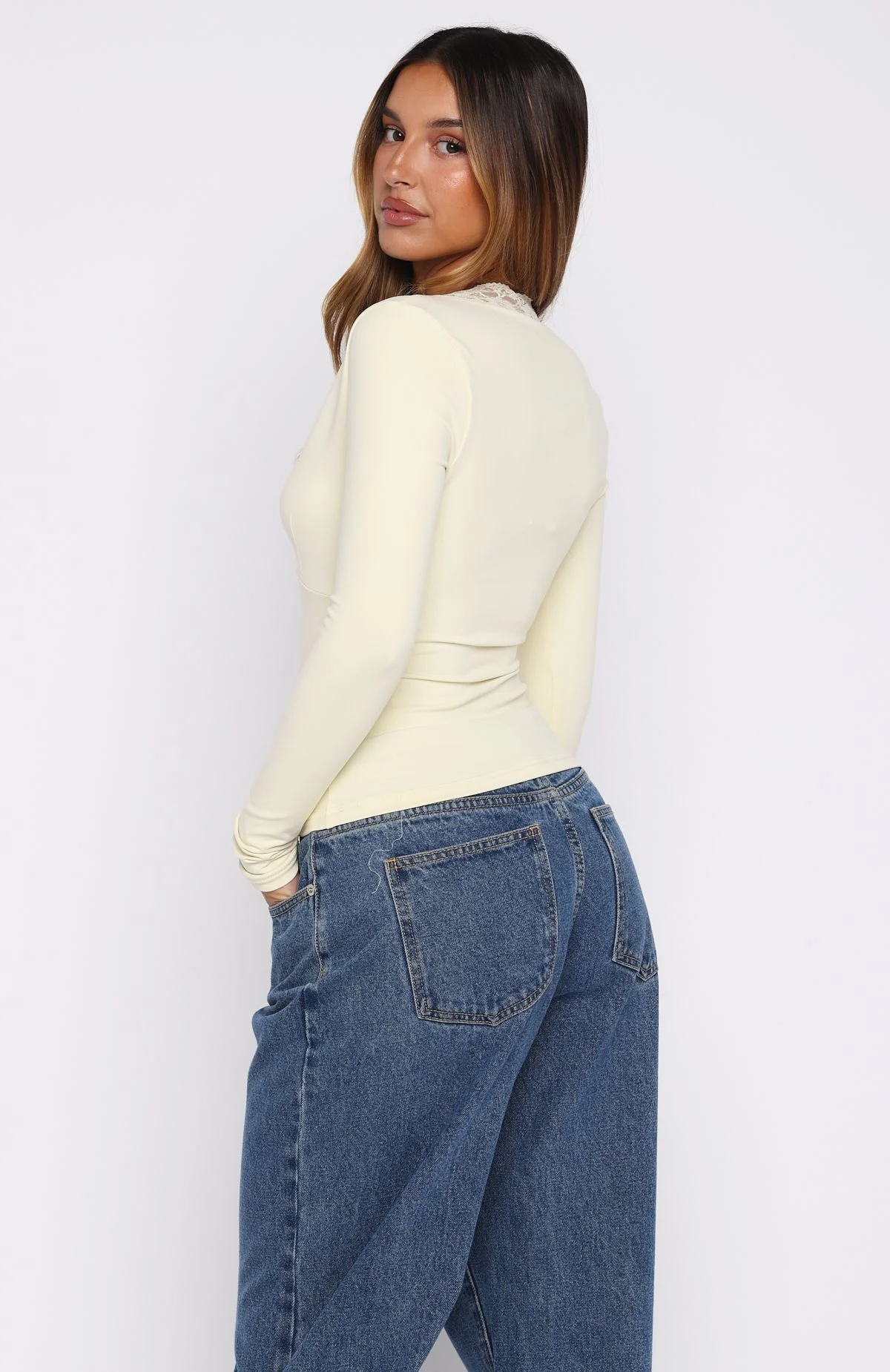 Knew That All Along Long Sleeve Top Lemon