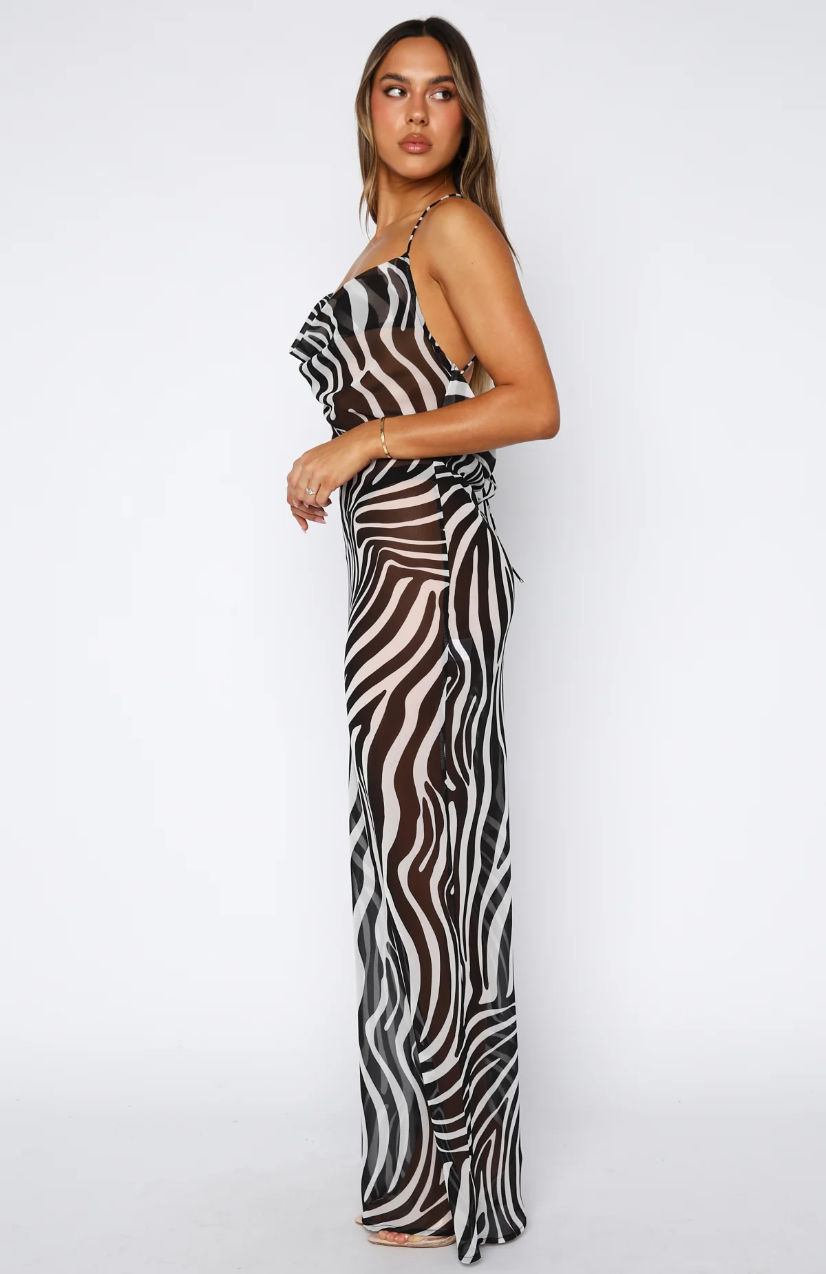 Just For Me Maxi Dress Zebra