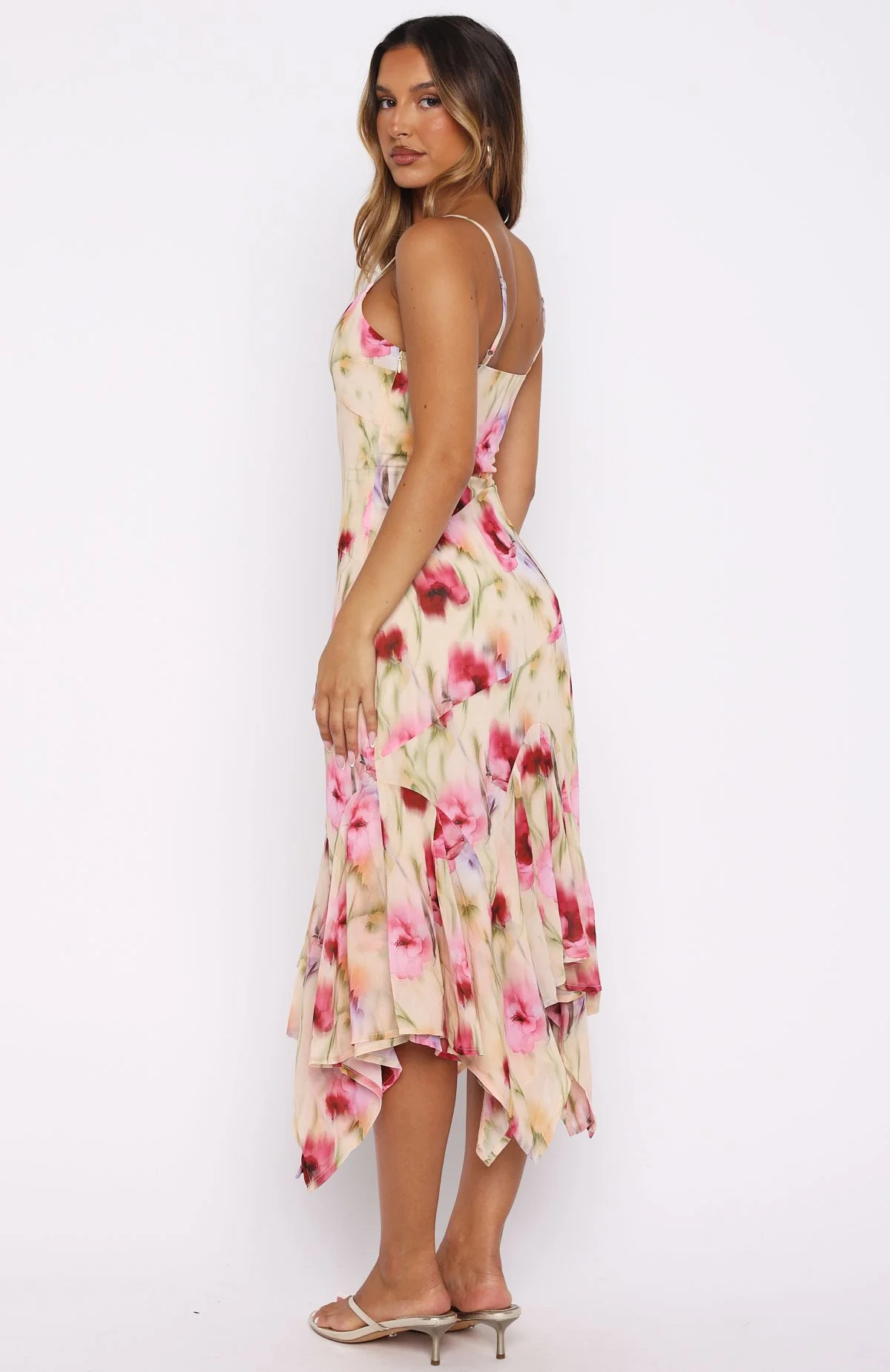 Butterfly Kisses Midi Dress Buttercream Fields