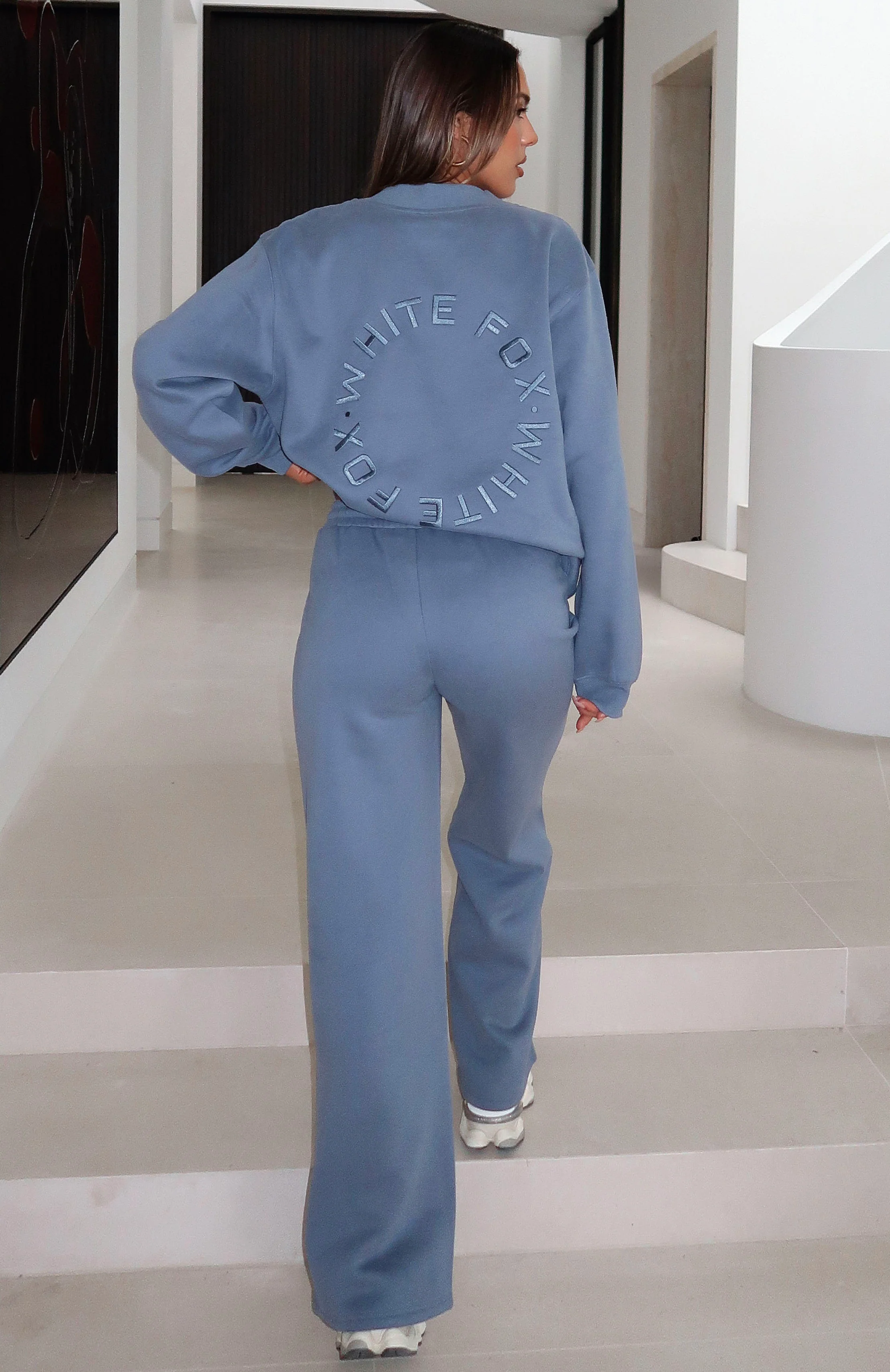 Stay Lifted Wide Leg Sweatpants Ocean