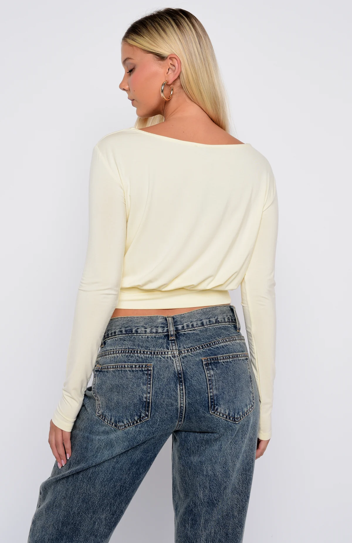 Love On Lock Long Sleeve Top Cream