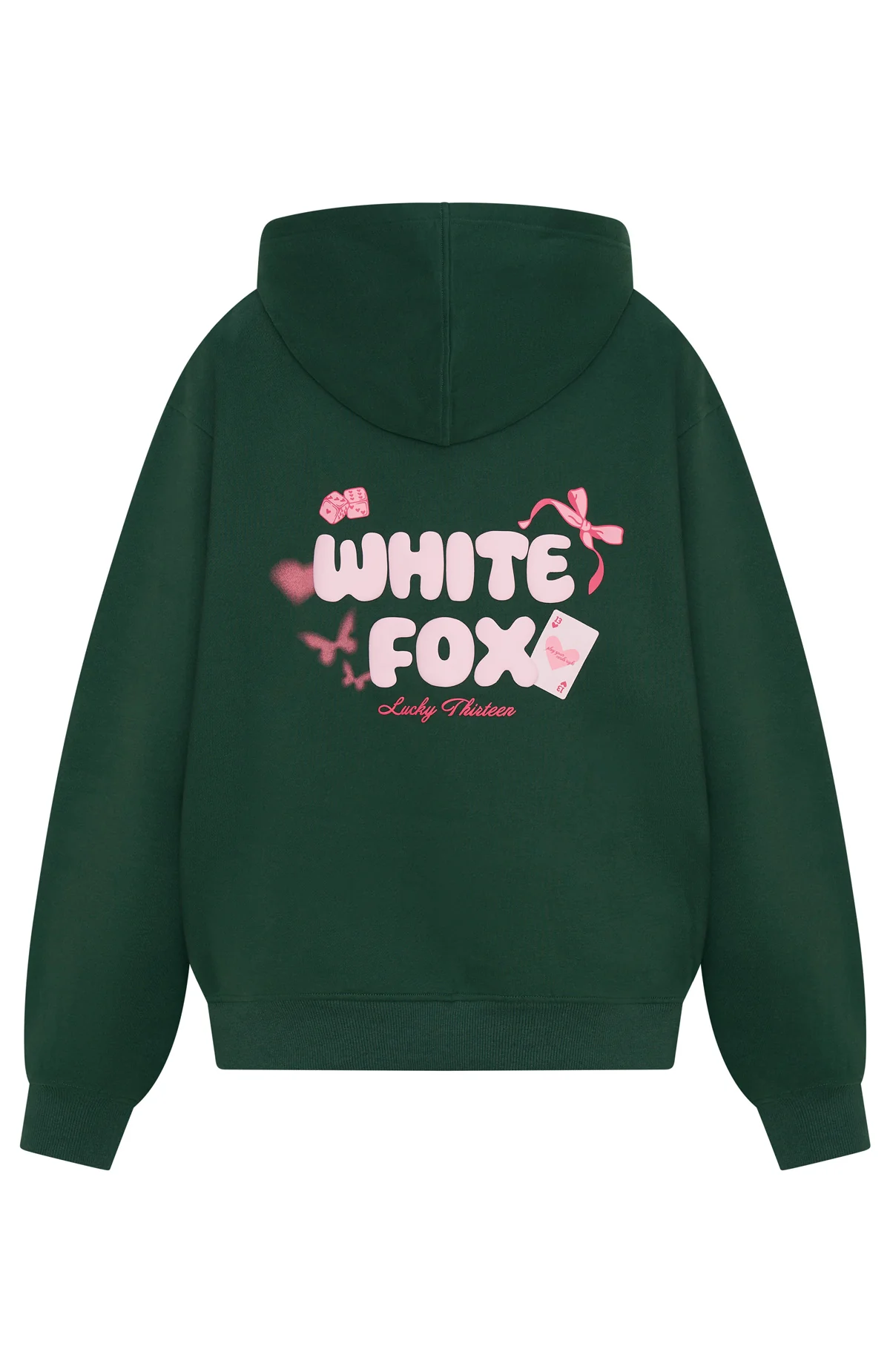 Lucky Thirteen Stephanie Oversized Hoodie Green