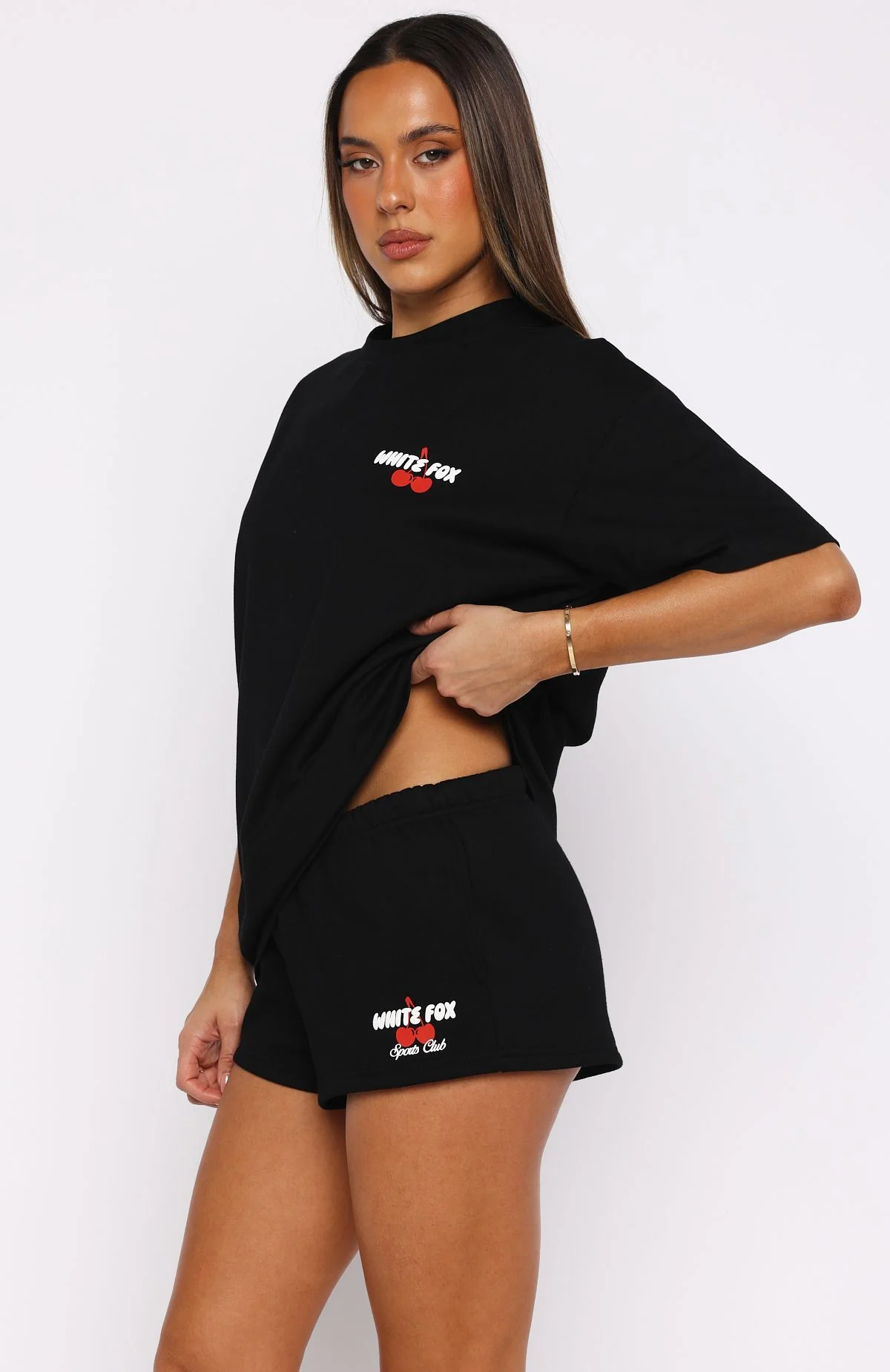 Club 14 Cassie Lounge Shorts Black