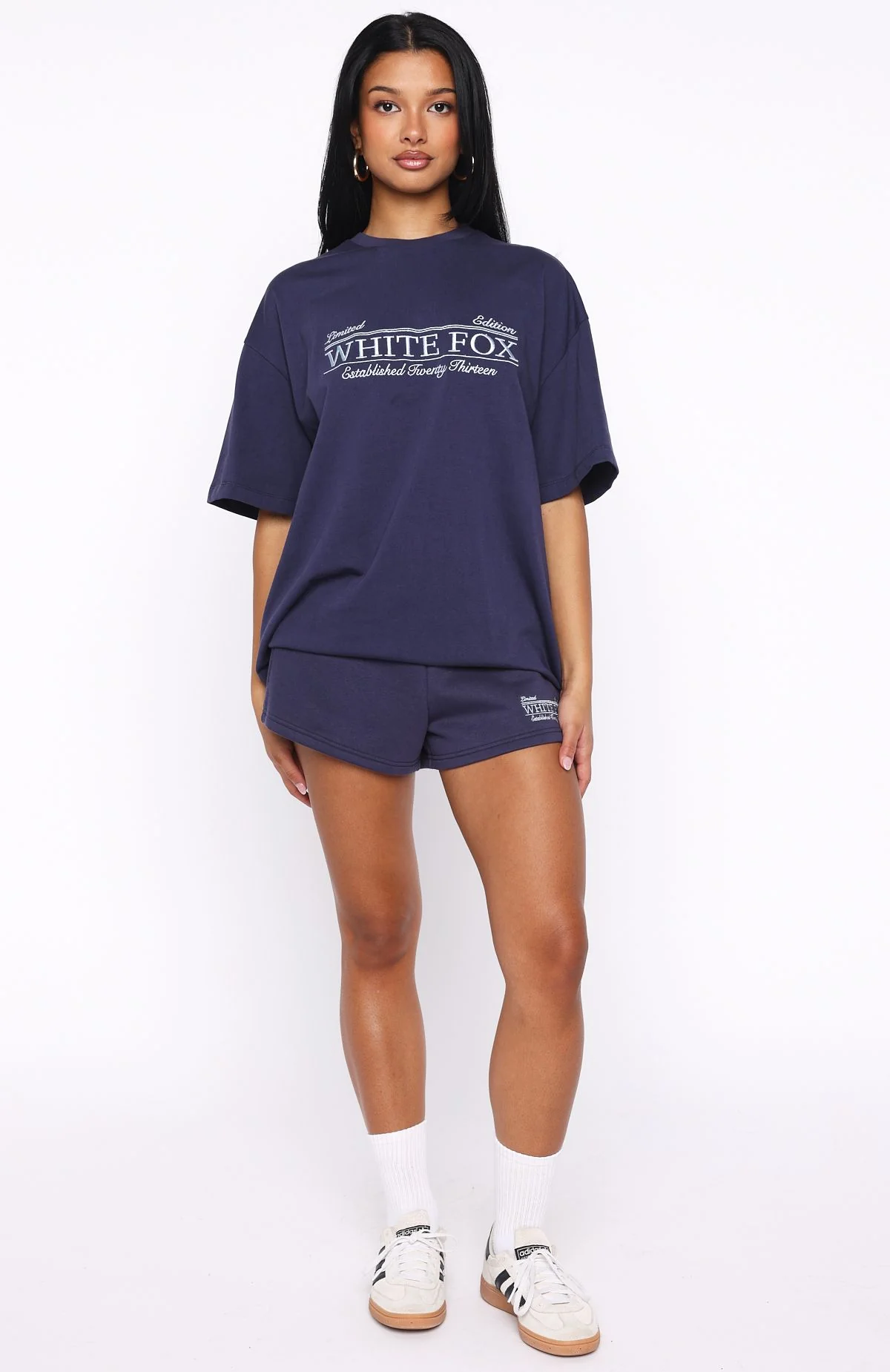 Standing My Ground Oversized Tee Navy