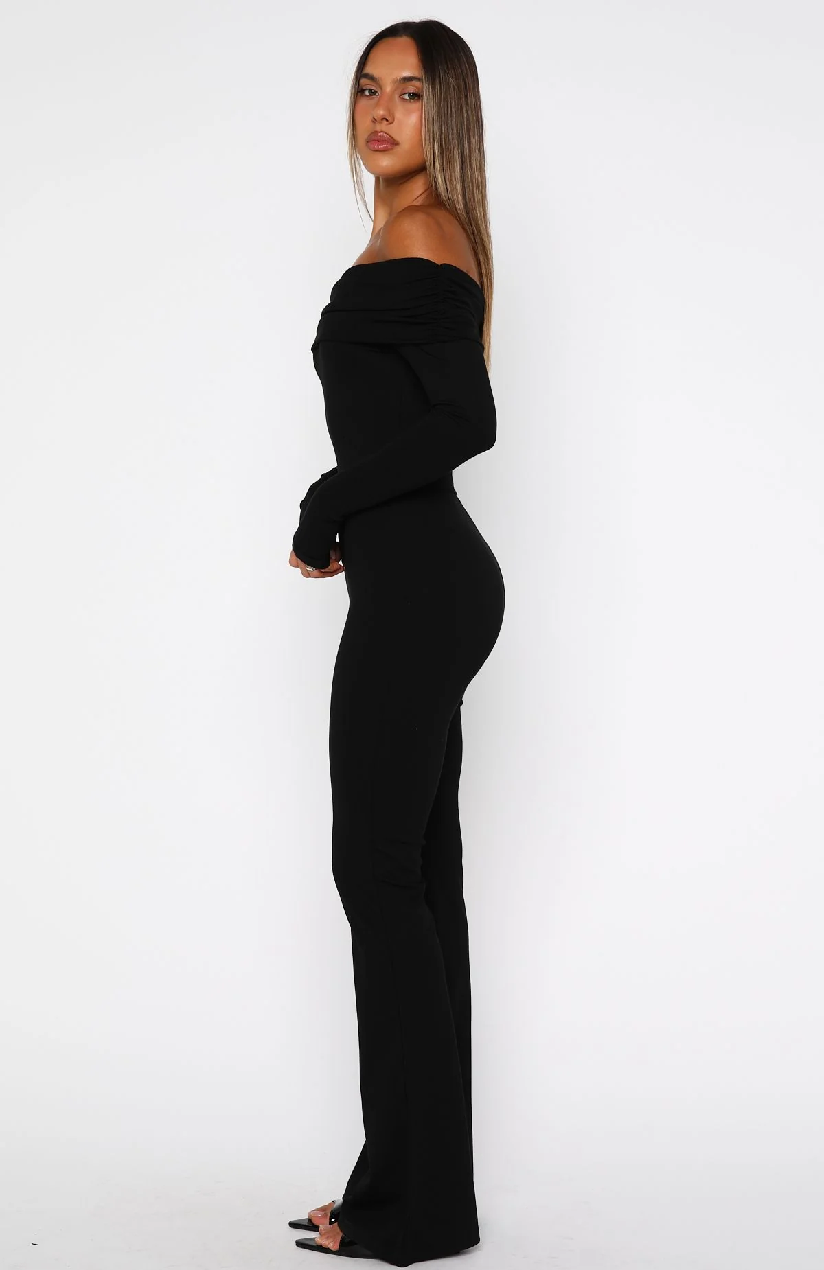 For The Girls Long Sleeve Jumpsuit Black