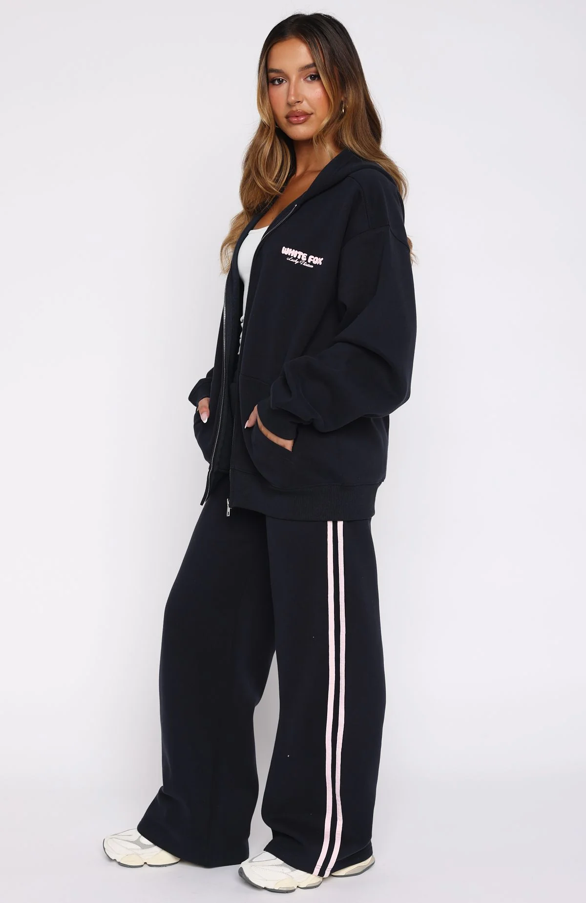 Lucky Thirteen Charise Wide Leg Sweatpants Navy