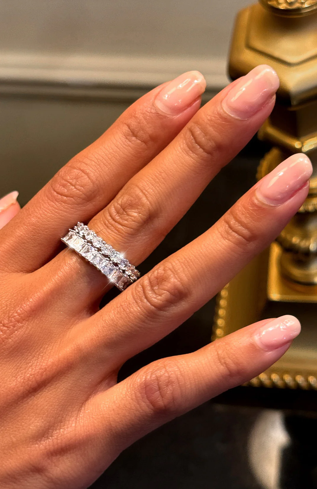 Mazie Ring Set Silver