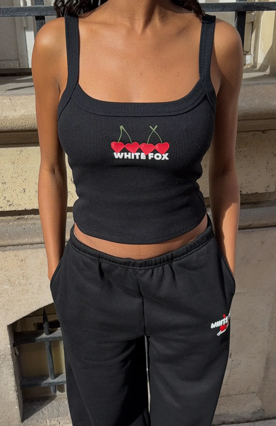 Club 14 Taylah Singlet Top Black