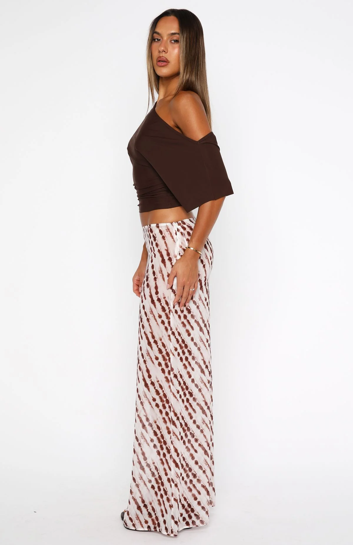 Sunday Strolls Maxi Skirt Espresso Mist
