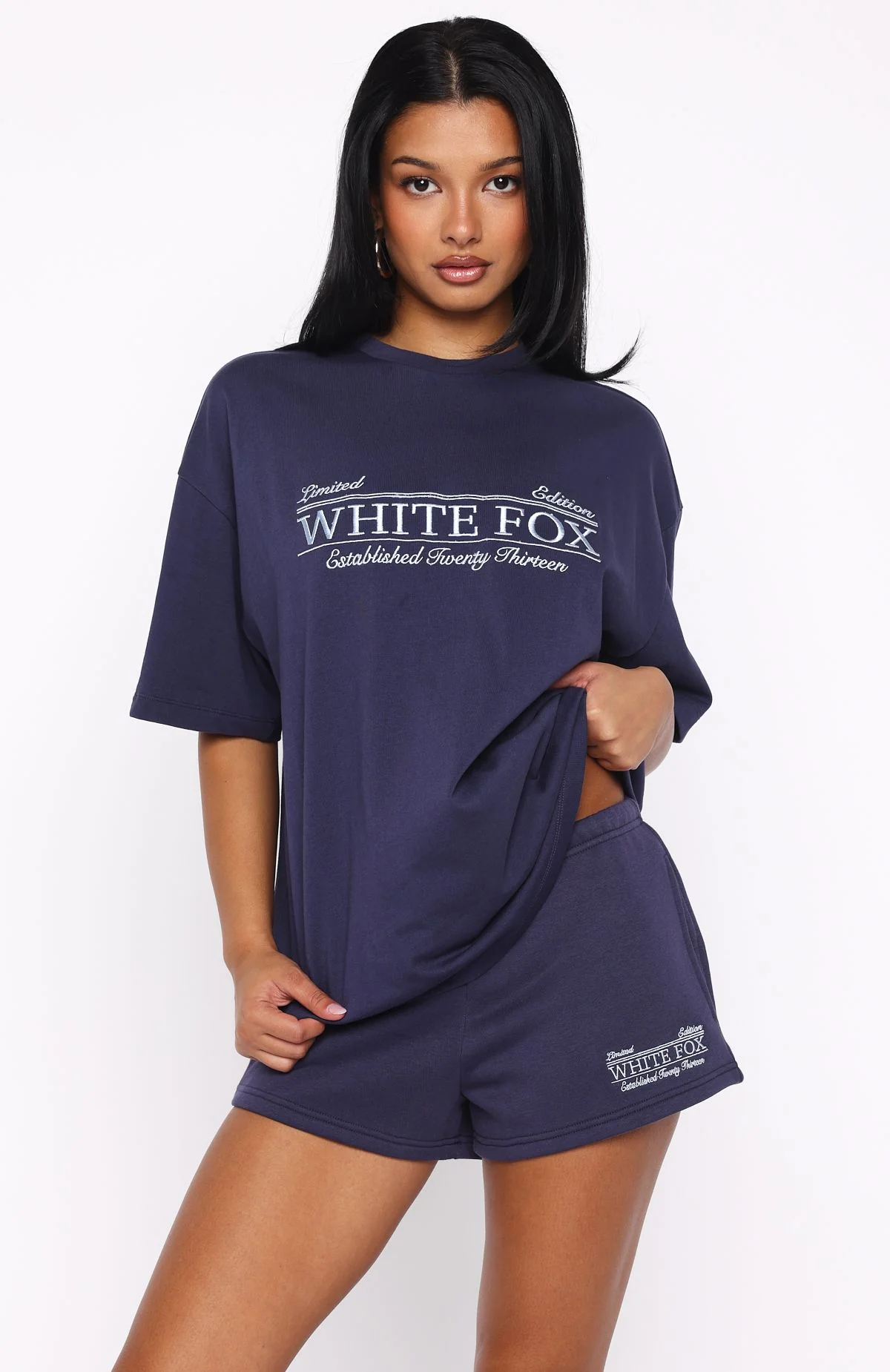 Standing My Ground Lounge Shorts Navy