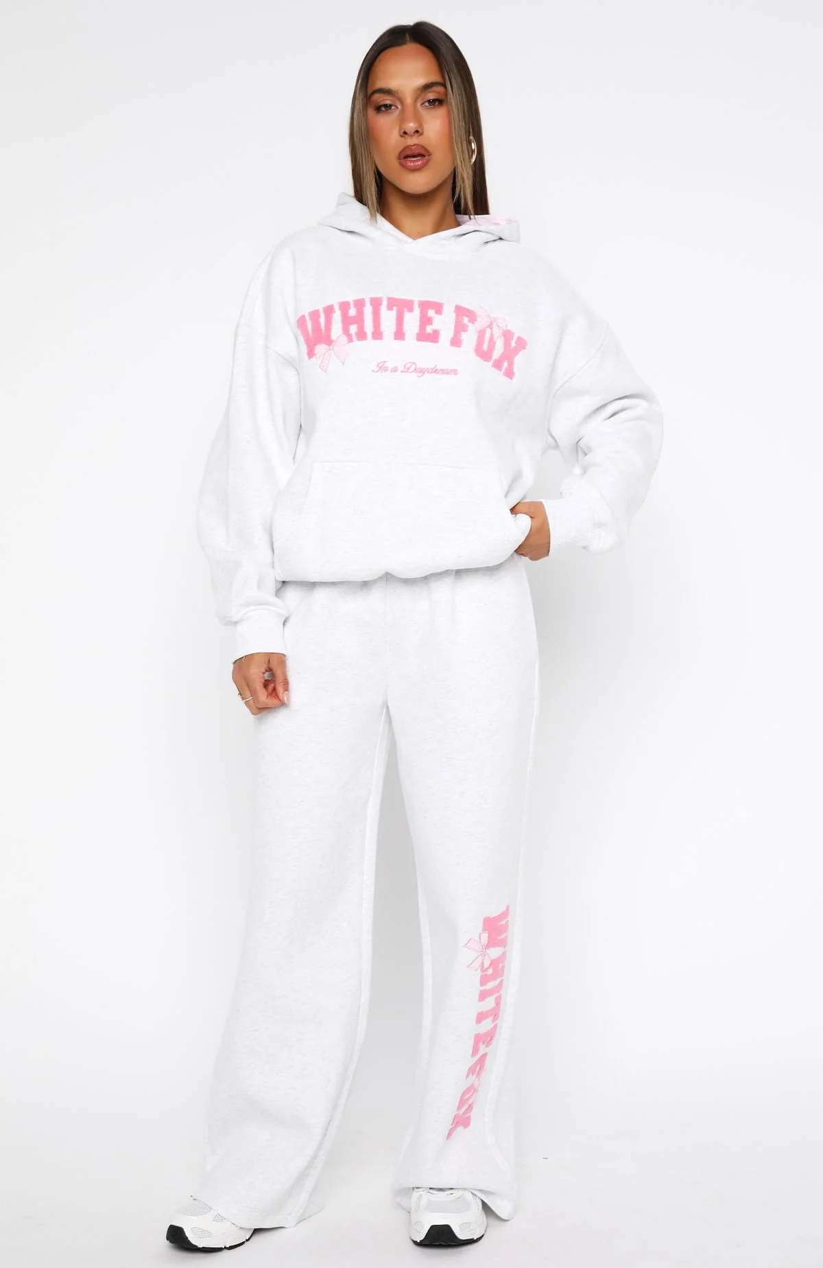 Daydreamers Madeline Oversized Hoodie Grey Marle