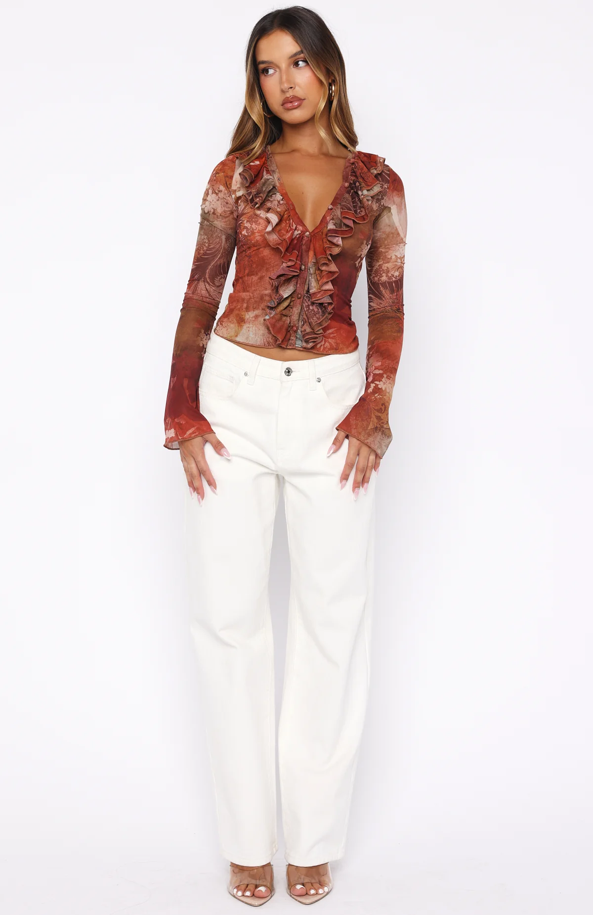 Just Me Long Sleeve Top Ember Garden