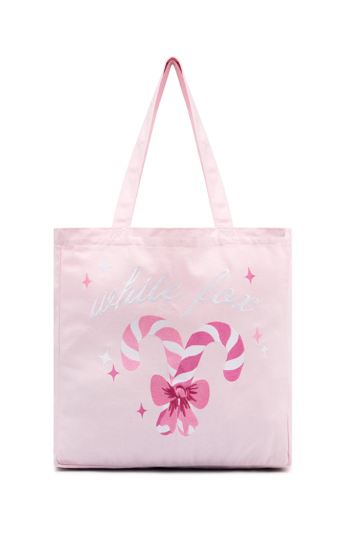 Candy Cane Christmas Tote Bag Cupcake