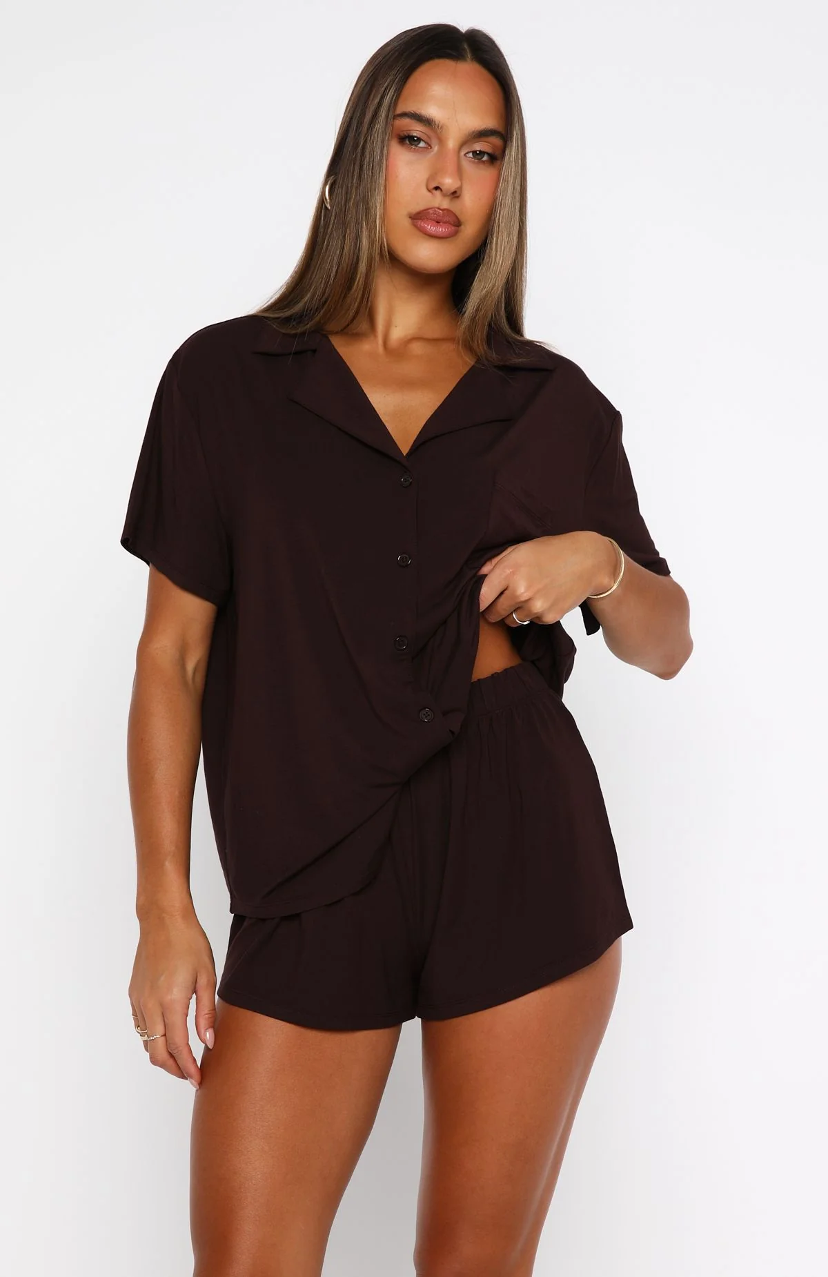 Dreamscape Pyjama Set Chocolate