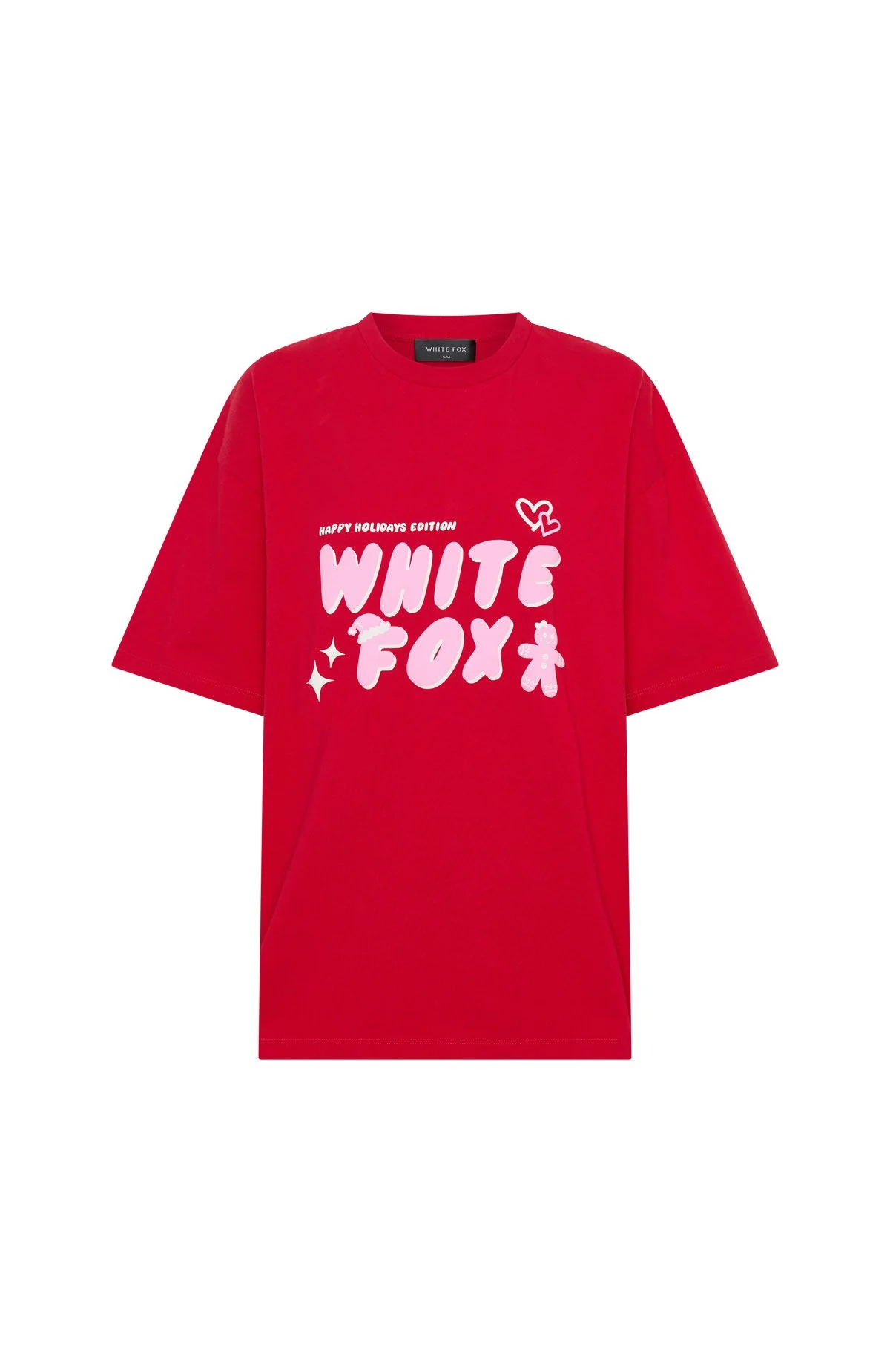 All I Want For Christmas Oversized Tee Red