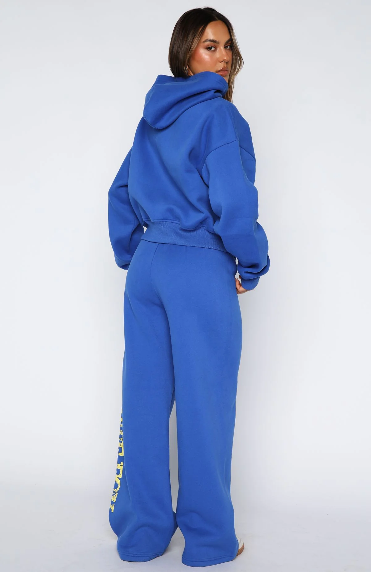 Brand New Start Wide Leg Sweatpants Electric Blue