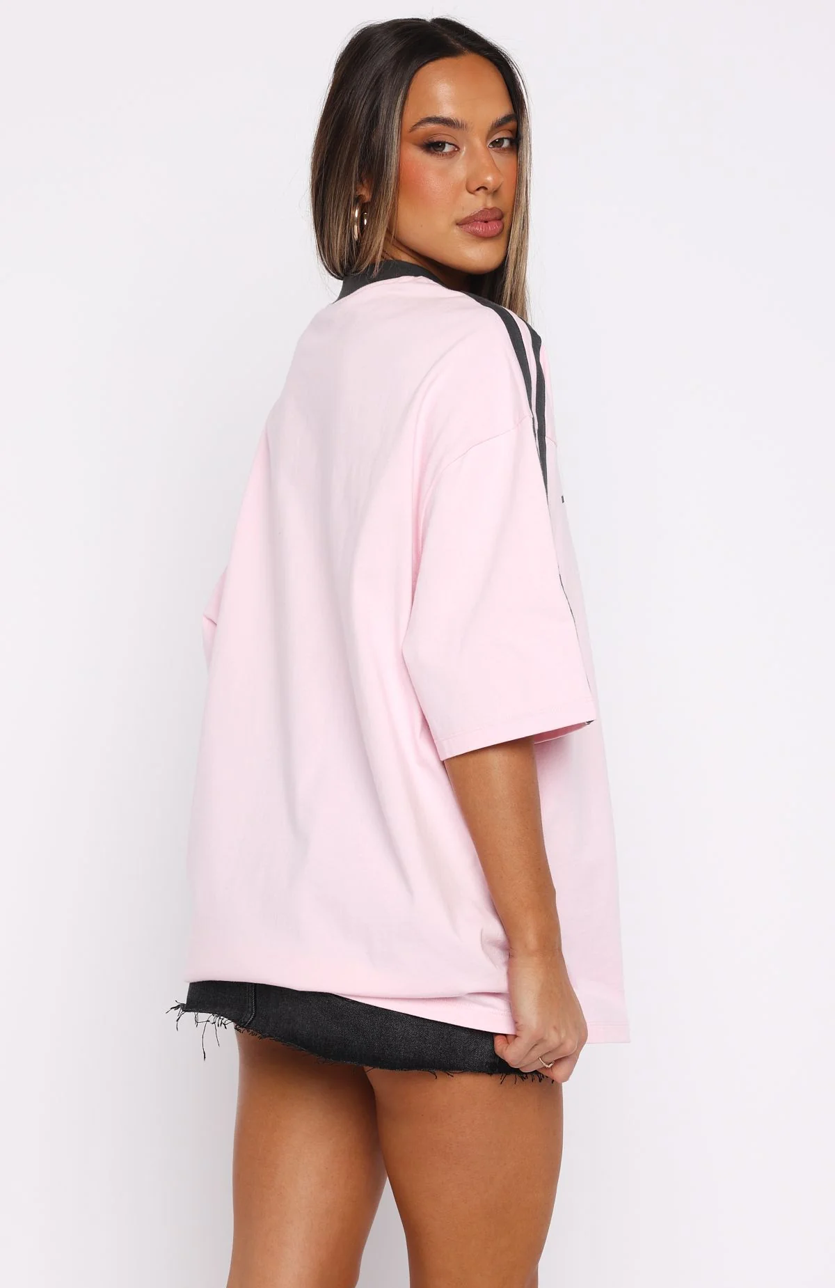 Deep Waters Oversized Tee Baby Pink