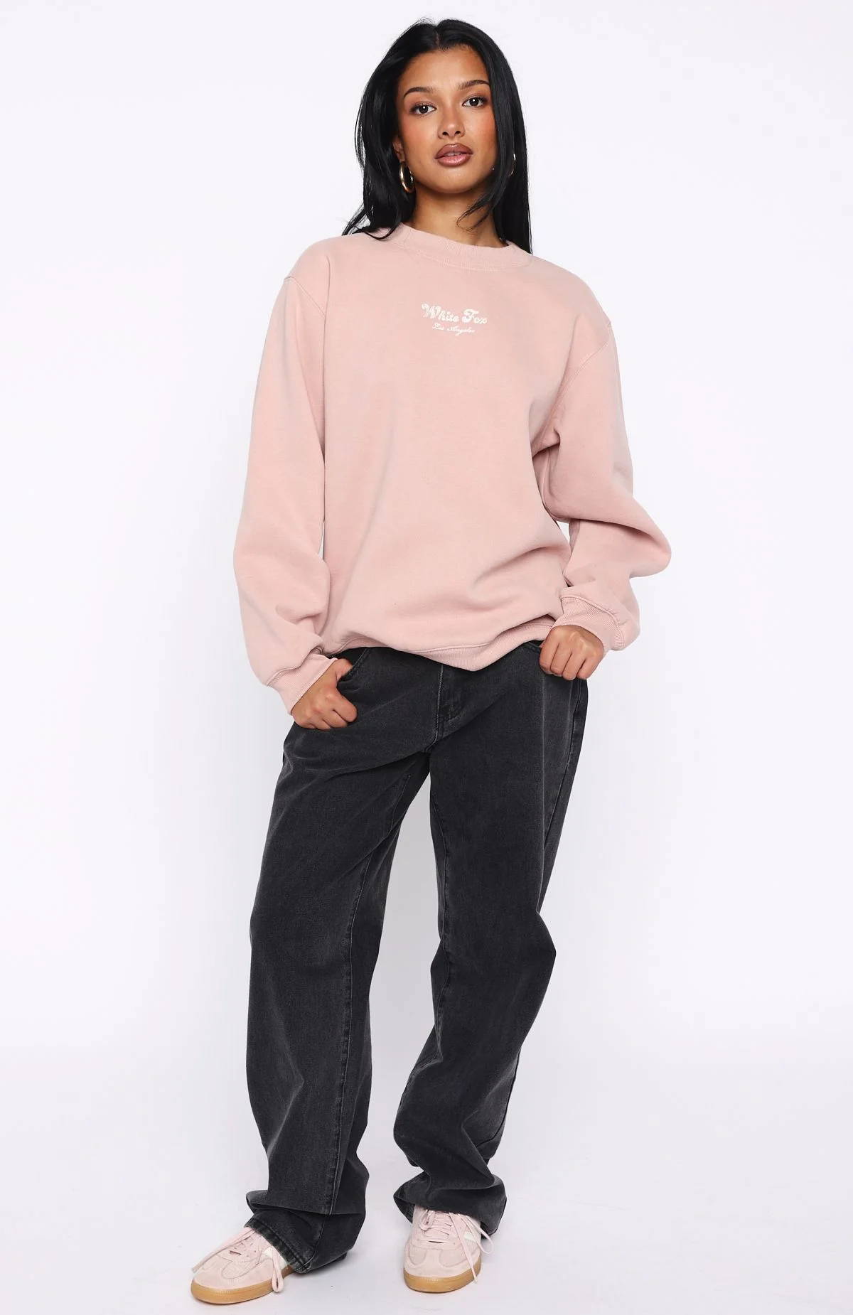 Through Thick And Thin Oversized Sweater Dusty Pink