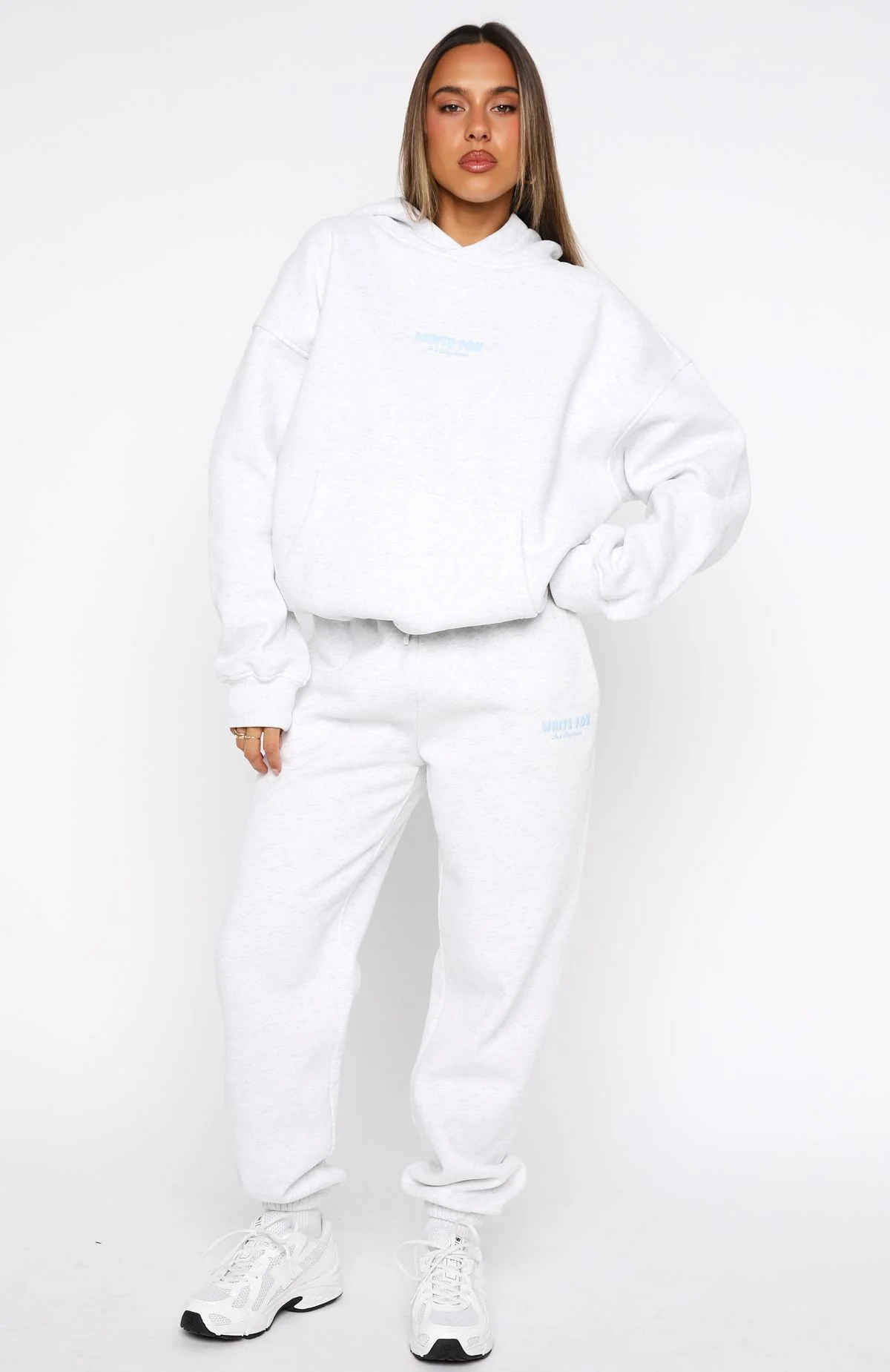 Daydreamers Nadia Oversized Hoodie Grey Marle