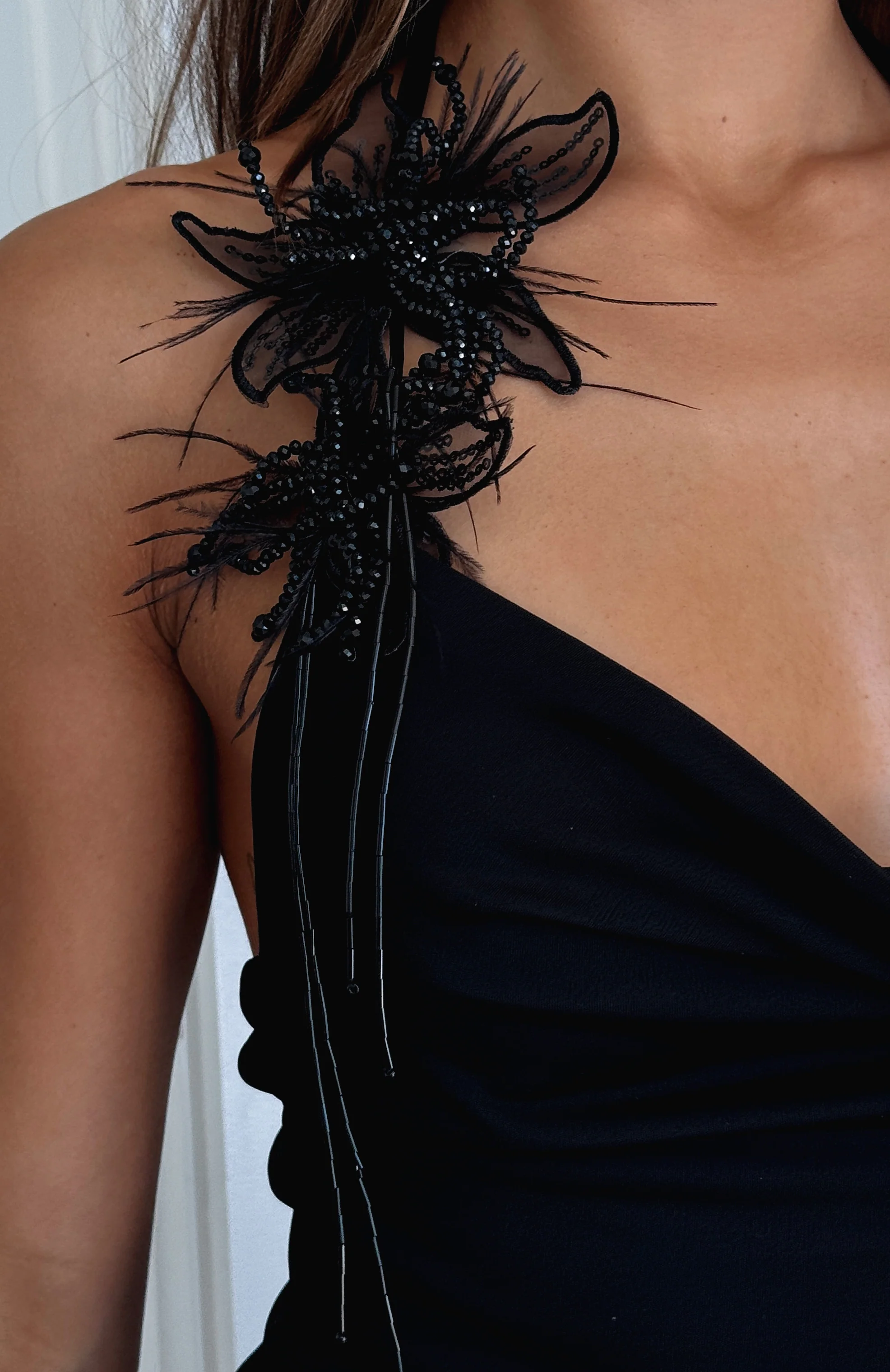 Rave Crave Halter Top Black