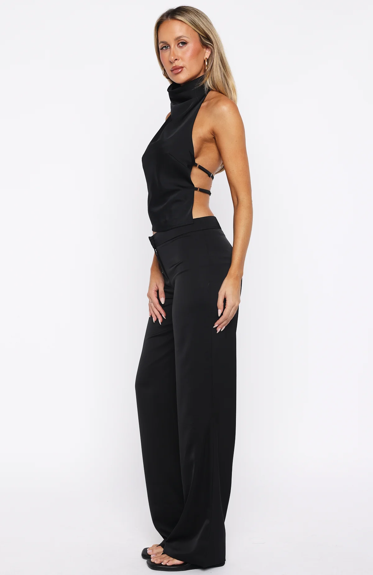 Time Passes Dress Pants Black