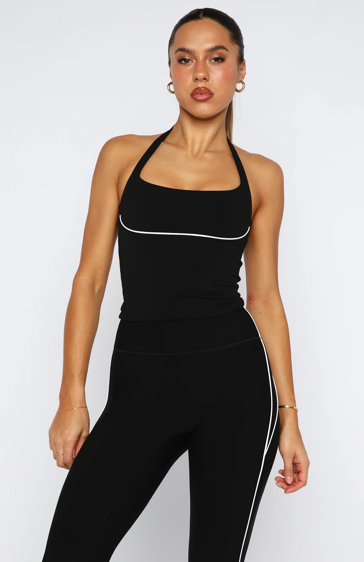 Conquer Active Tank Black/White