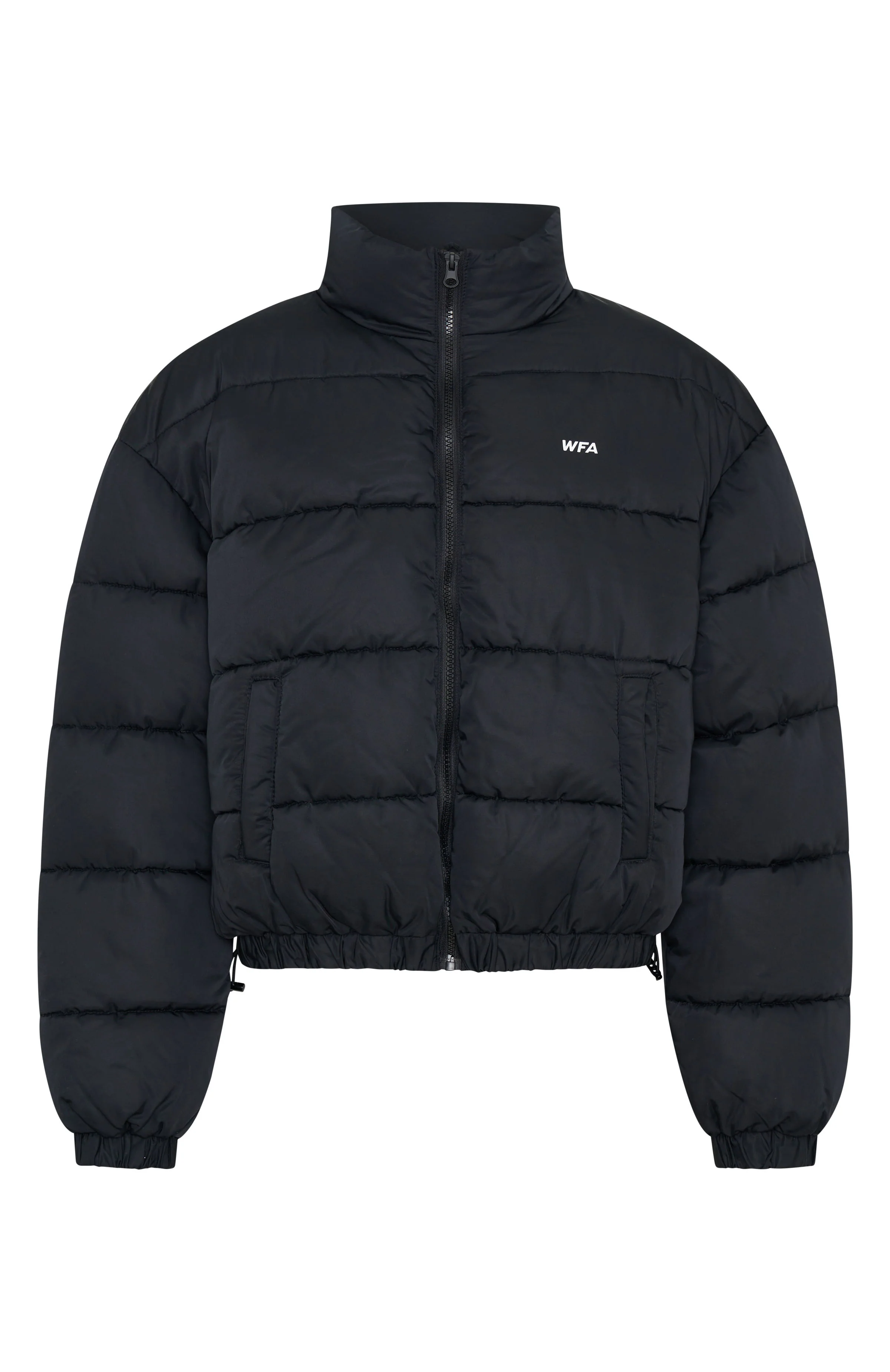 Summit Zip Through Puffer Black