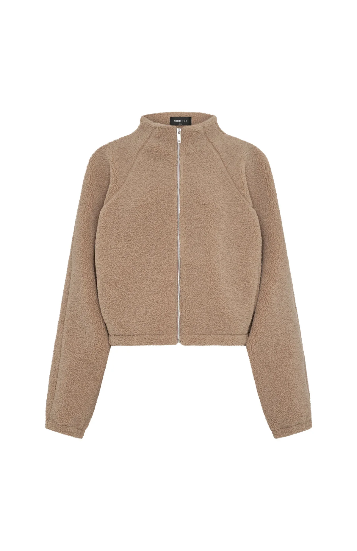 Up The Hill Teddy Zip Up Jacket Caramel
